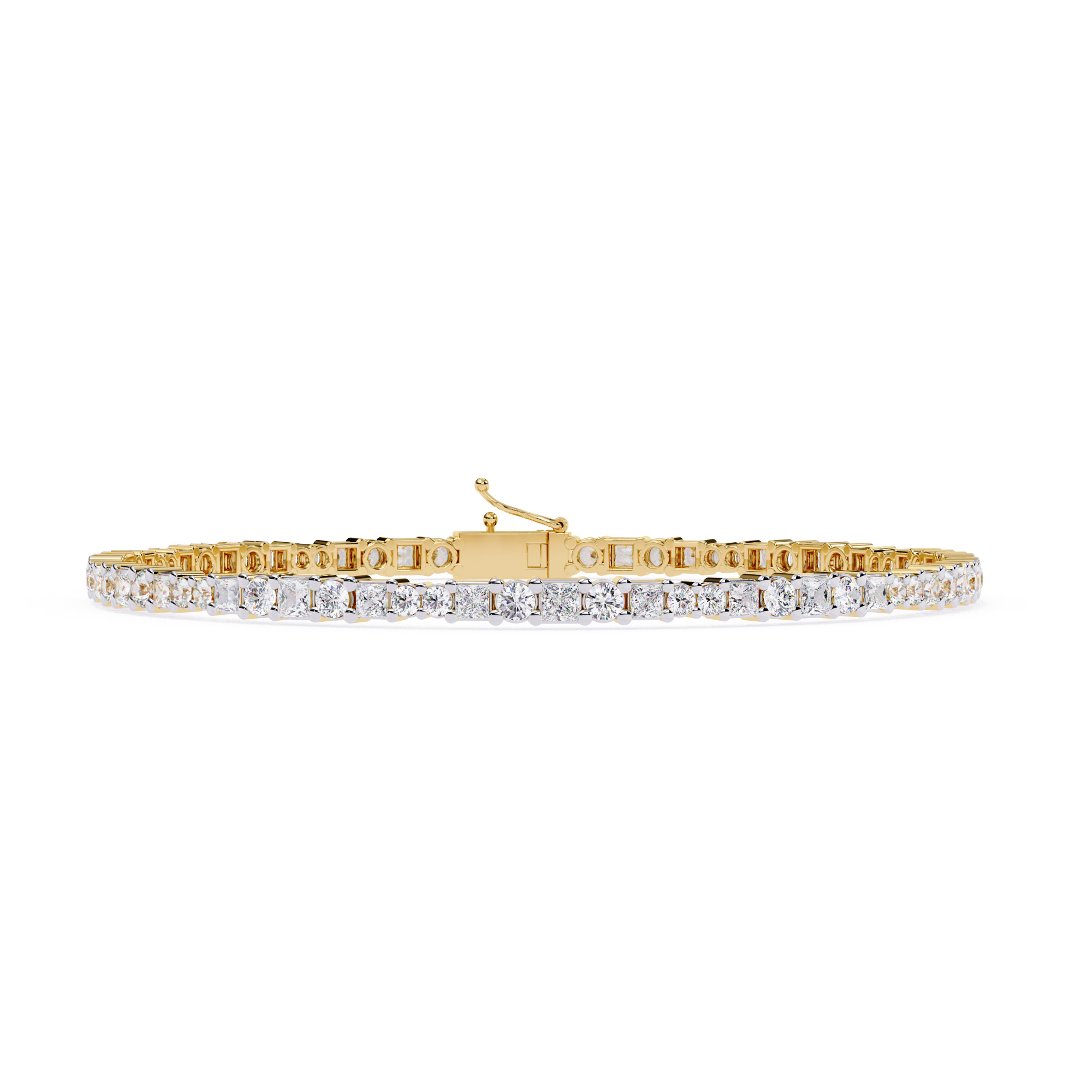 Diamond Tennis  Bracelet animation renders 3dm stl details 3D print model_7