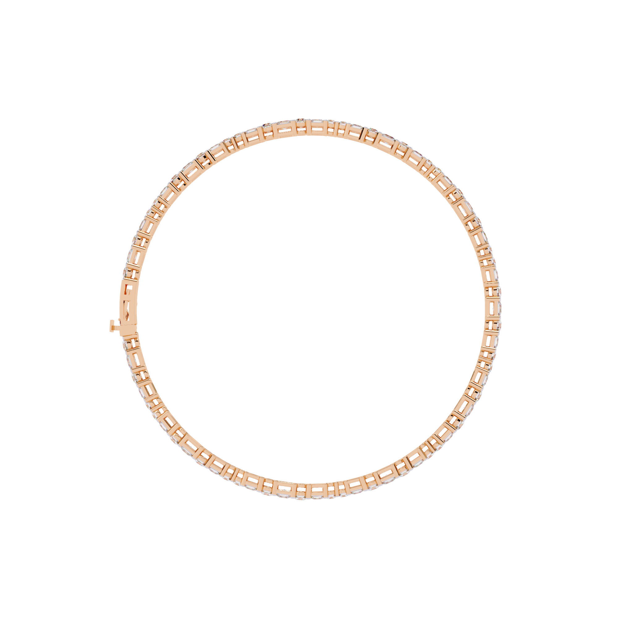 Diamond Tennis  Bracelet animation renders 3dm stl details 3D print model_13