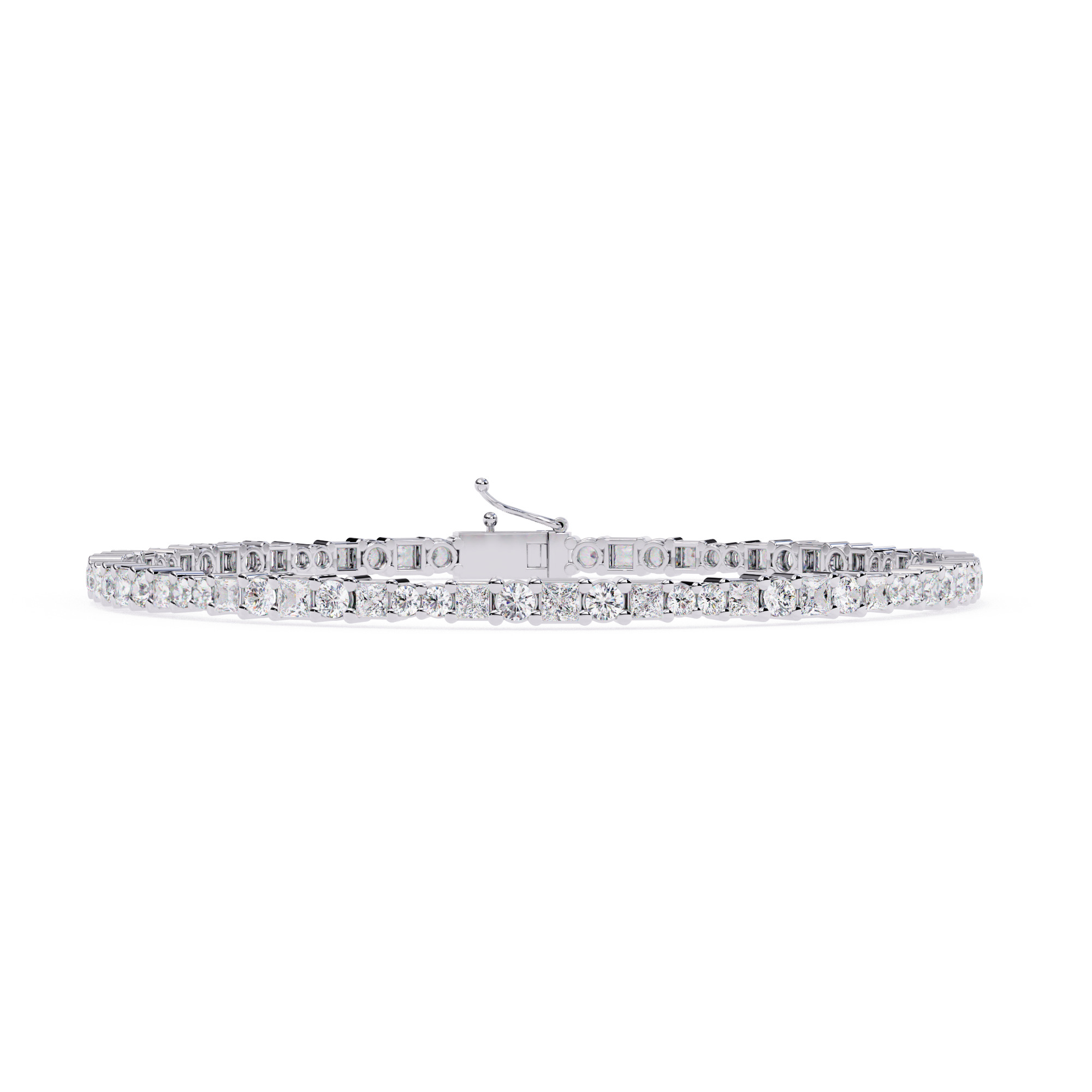 Diamond Tennis  Bracelet animation renders 3dm stl details 3D print model_6
