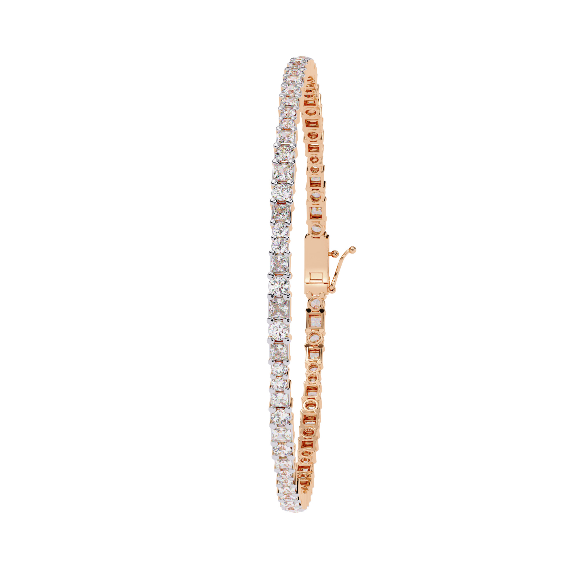 Diamond Tennis  Bracelet animation renders 3dm stl details 3D print model_14