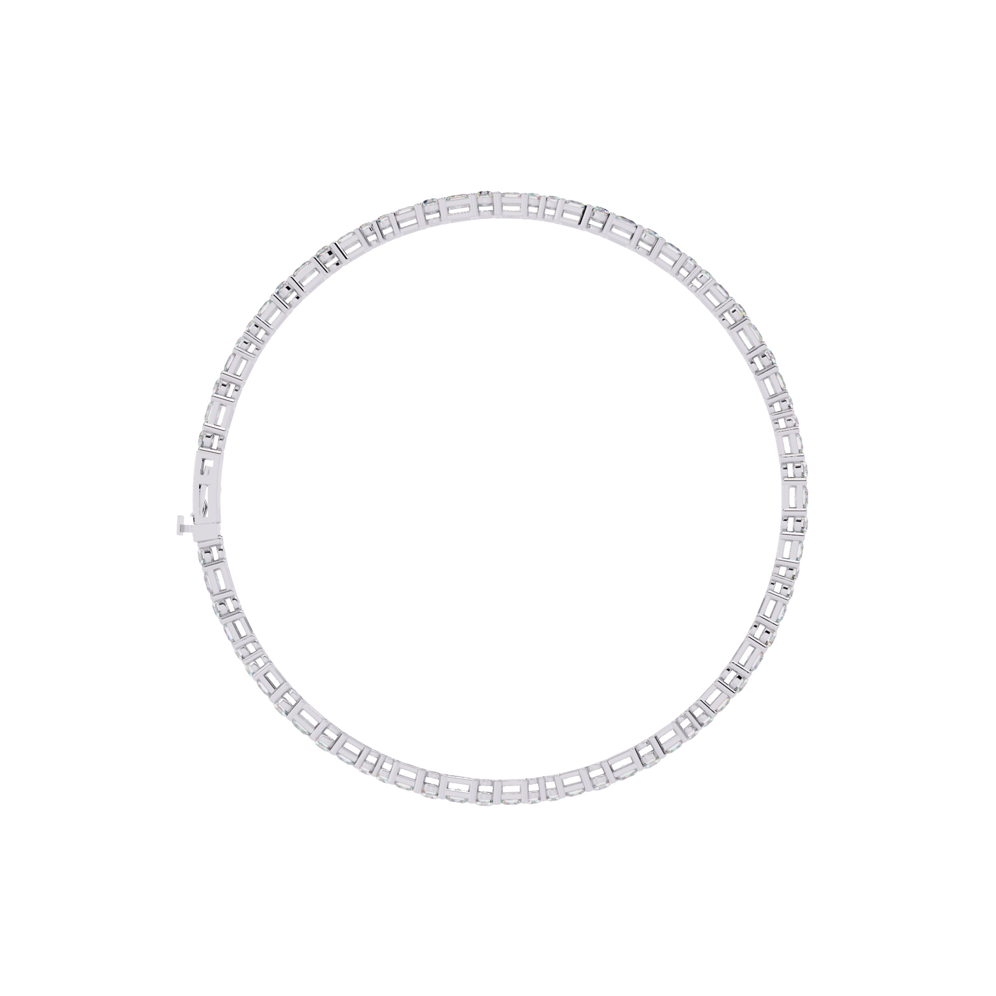 Diamond Tennis  Bracelet animation renders 3dm stl details 3D print model_11