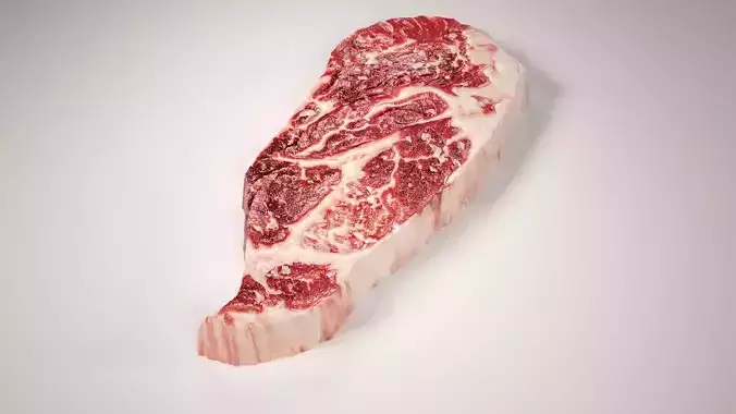 A Chuck Eye Steak Low-poly 3D model