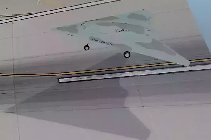 X47-B UAV - High Poly 3D Model