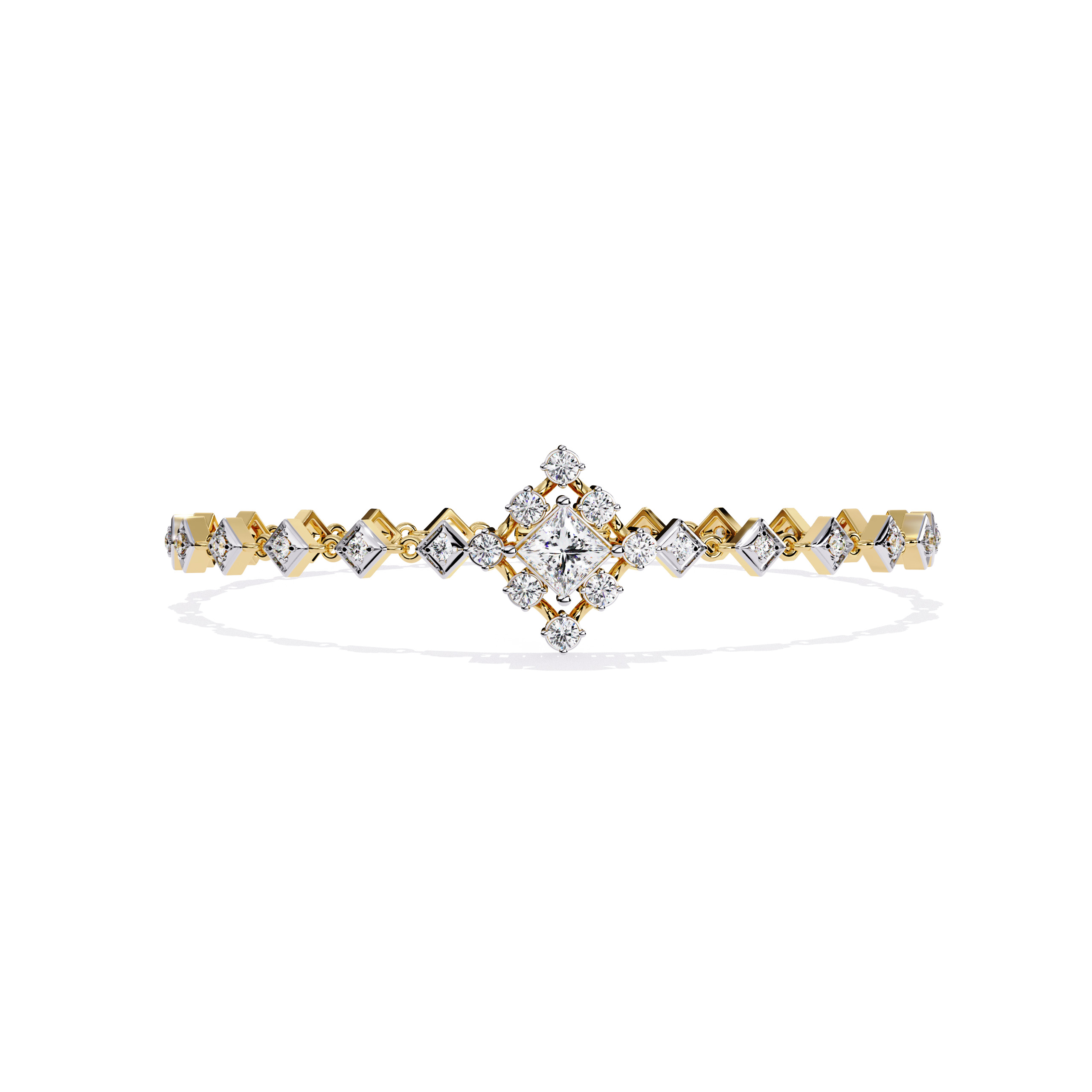 Diamond Tennis Bracelet animation renders 3dm stl details  3D print model_5