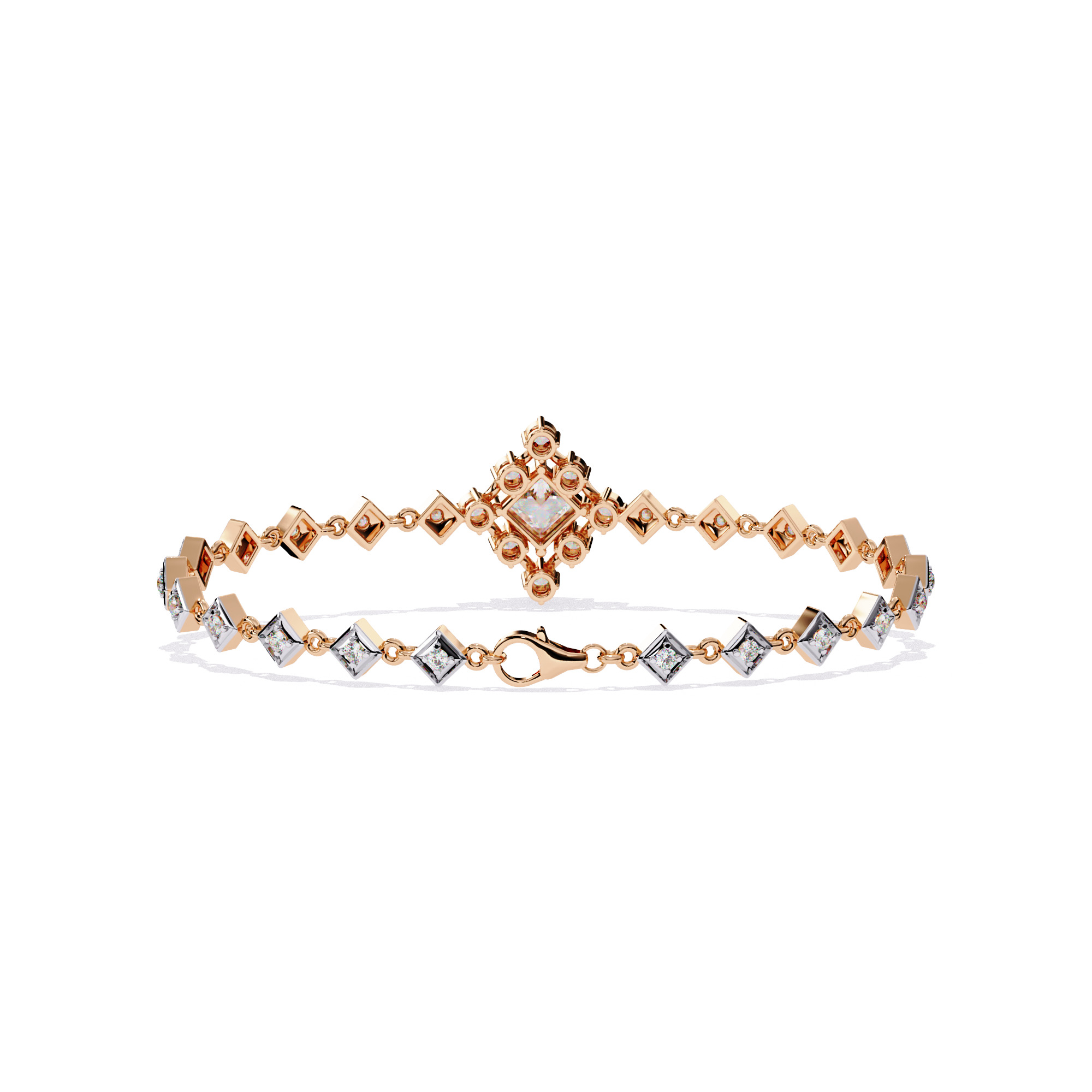 Diamond Tennis Bracelet animation renders 3dm stl details  3D print model_9