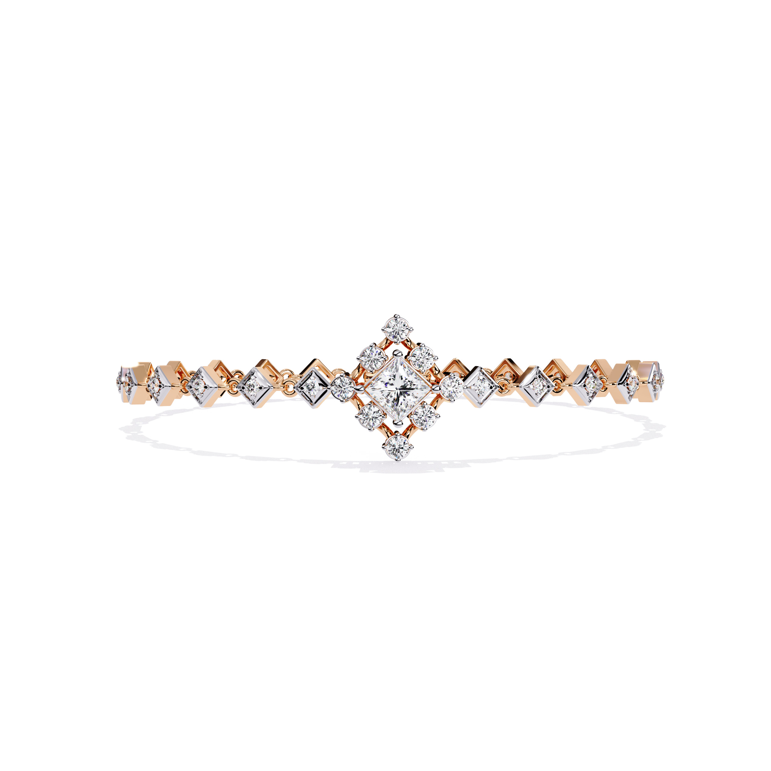 Diamond Tennis Bracelet animation renders 3dm stl details  3D print model_4