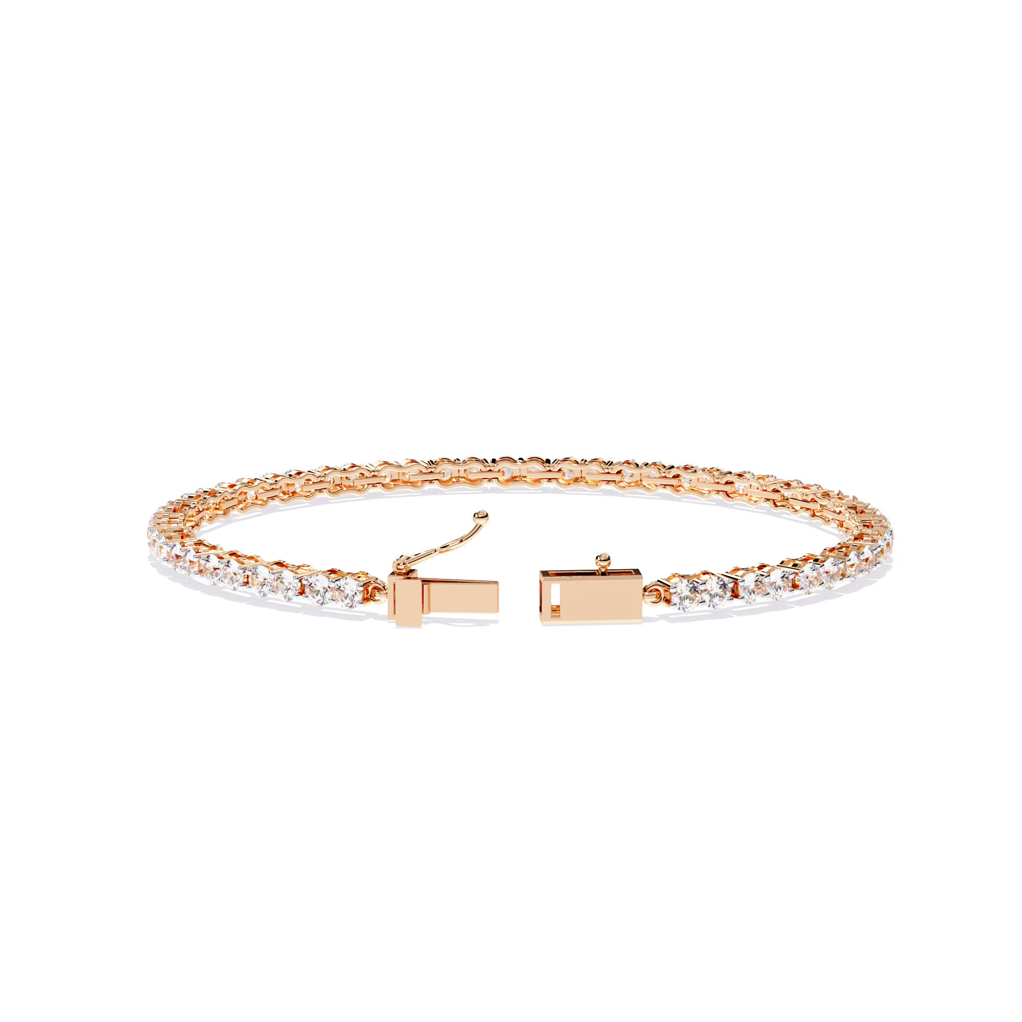 Diamond Tennis Bracelet animation renders 3dm stl details 3D print model_3