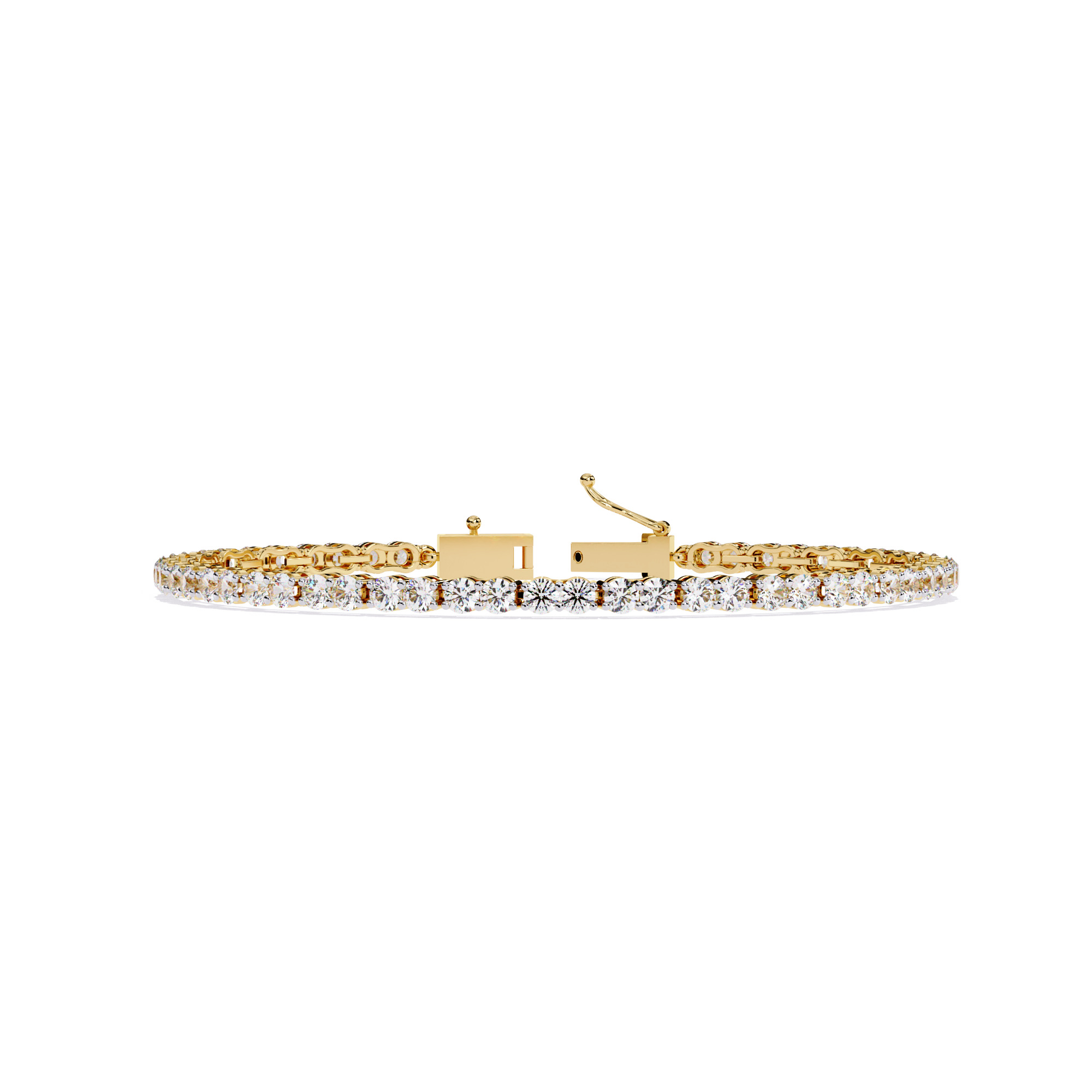Diamond Tennis Bracelet animation renders 3dm stl details 3D print model_1