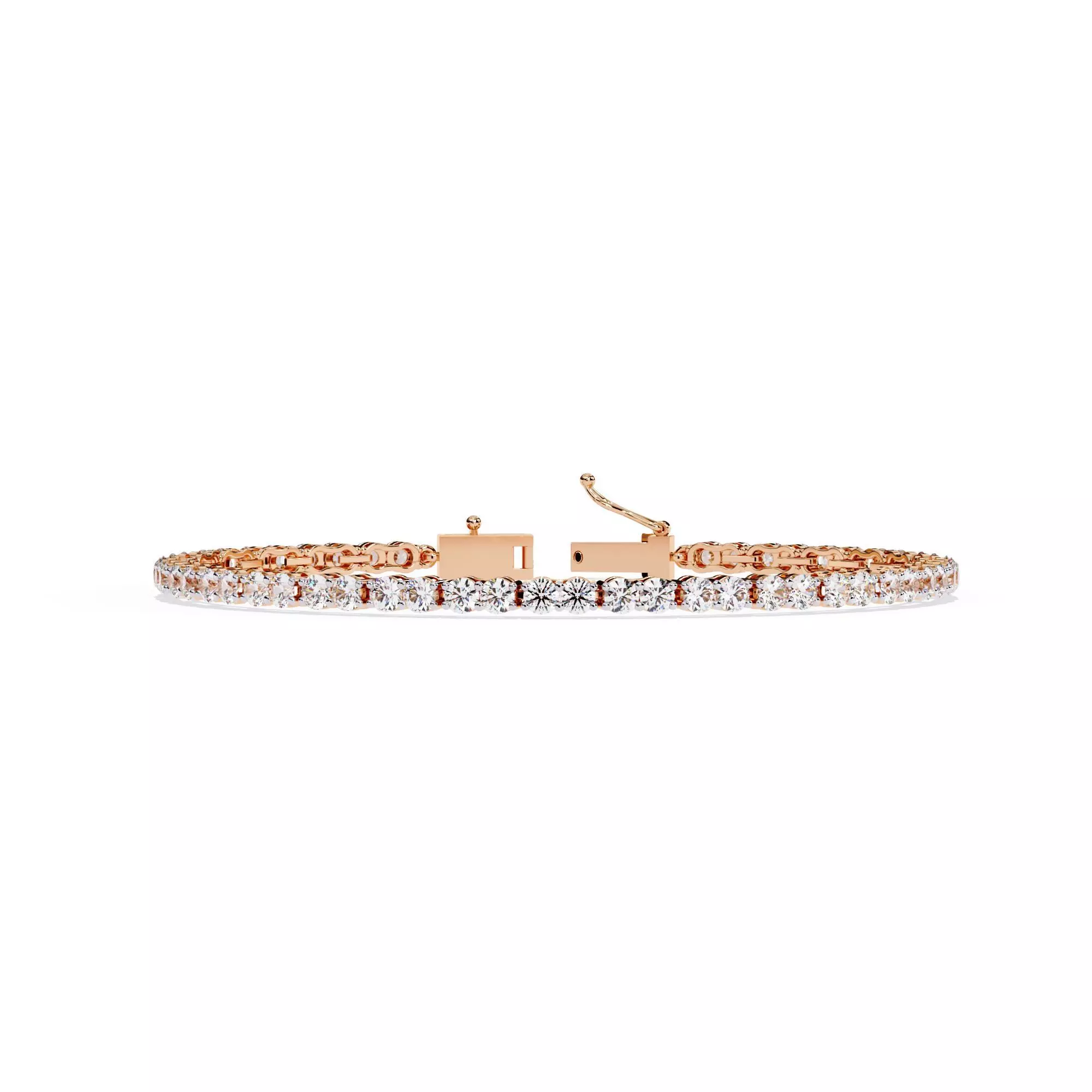 Diamond Tennis Bracelet animation renders 3dm stl details 3D print model_0