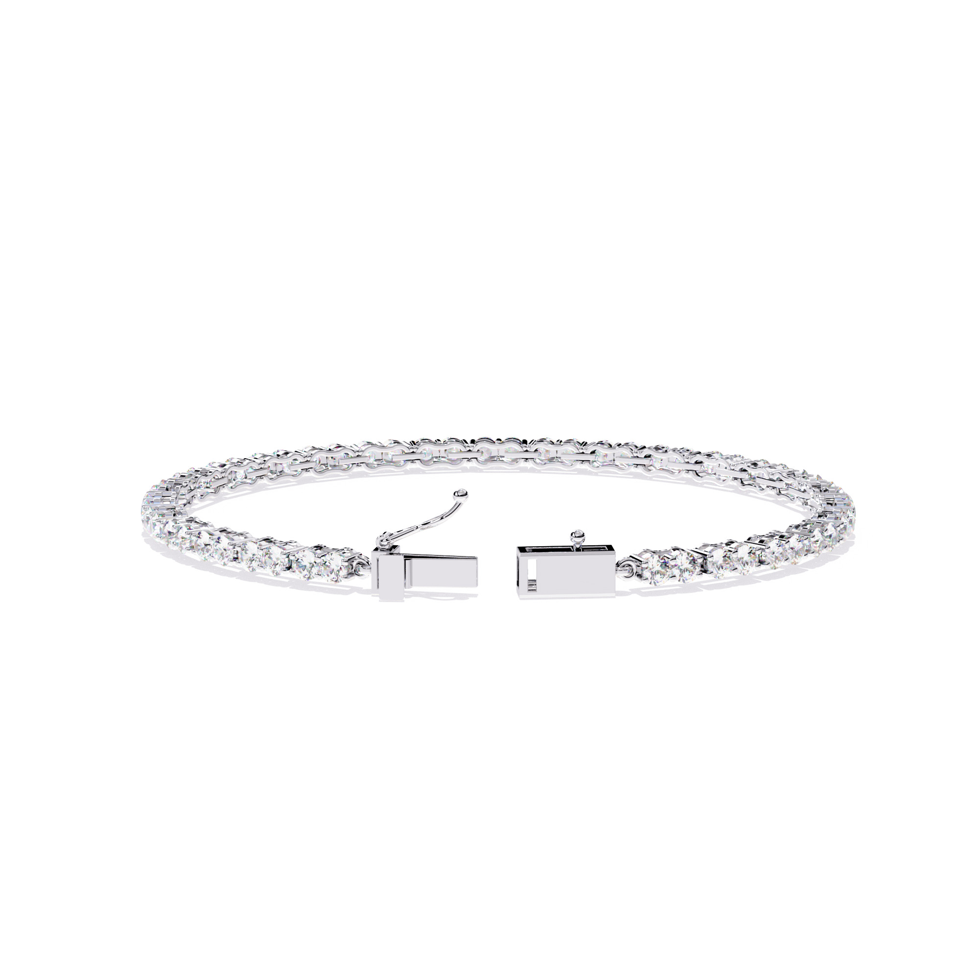 Diamond Tennis Bracelet animation renders 3dm stl details 3D print model_12