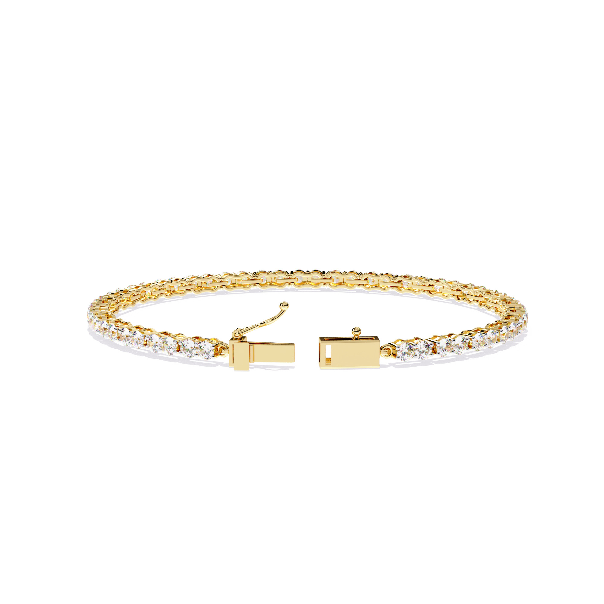 Diamond Tennis Bracelet animation renders 3dm stl details 3D print model_13