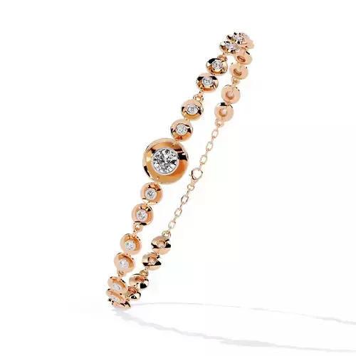 Diamond Tennis Bracelet animation renders 3dm stl details 3D print model