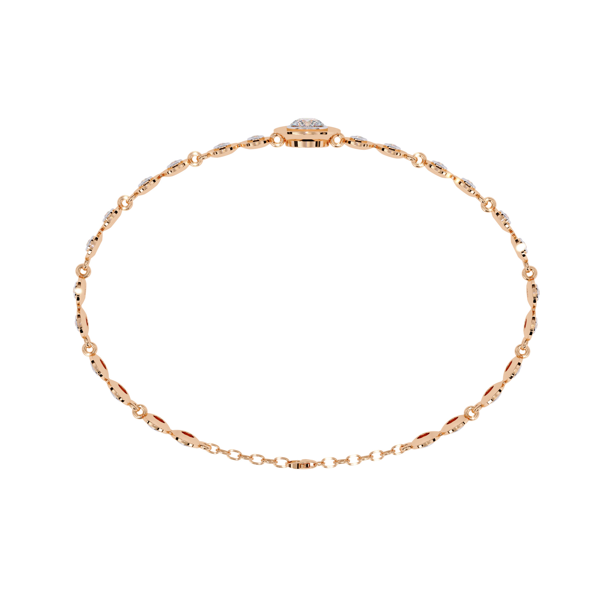 Diamond Tennis Bracelet animation renders 3dm stl details 3D print model_16