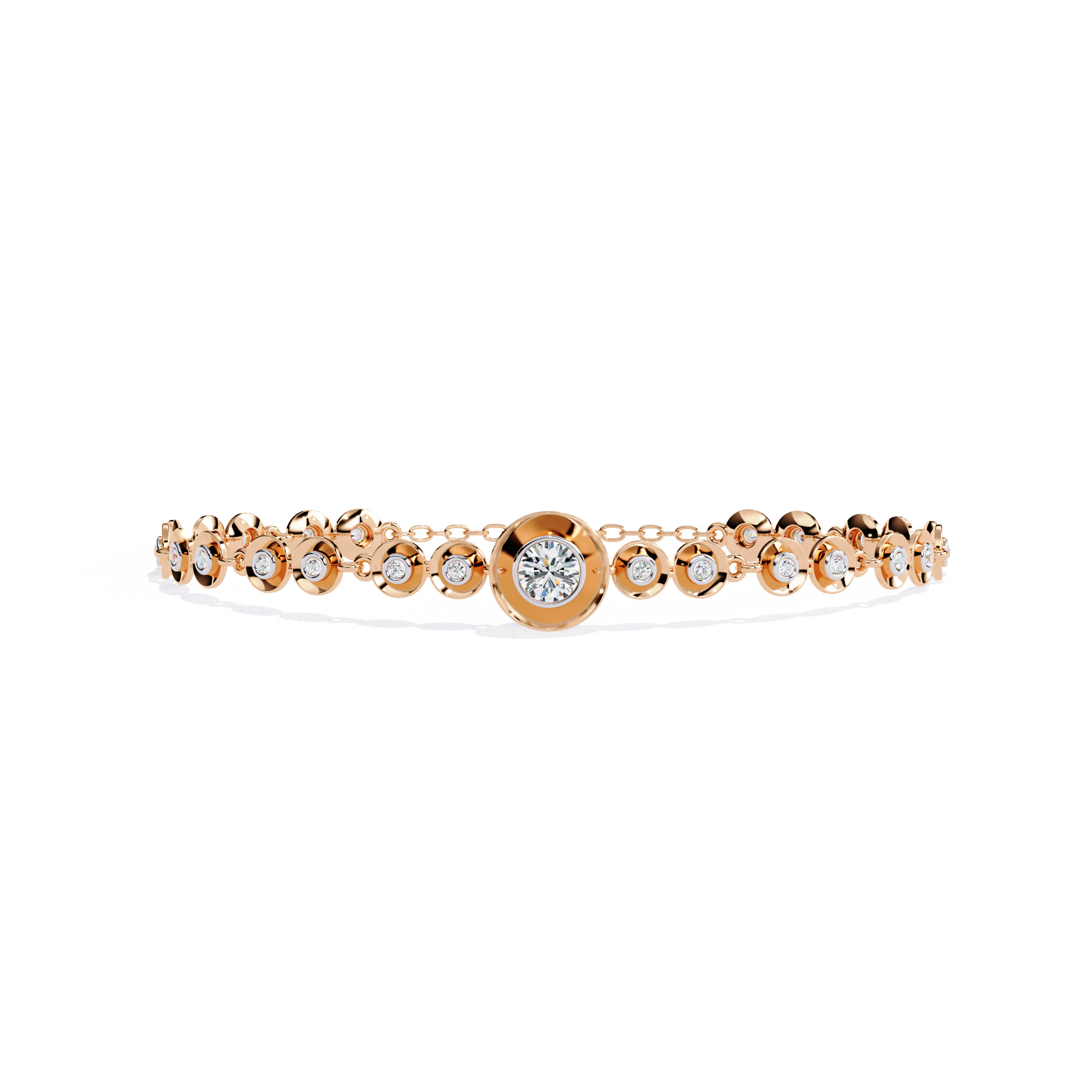 Diamond Tennis Bracelet animation renders 3dm stl details 3D print model_4
