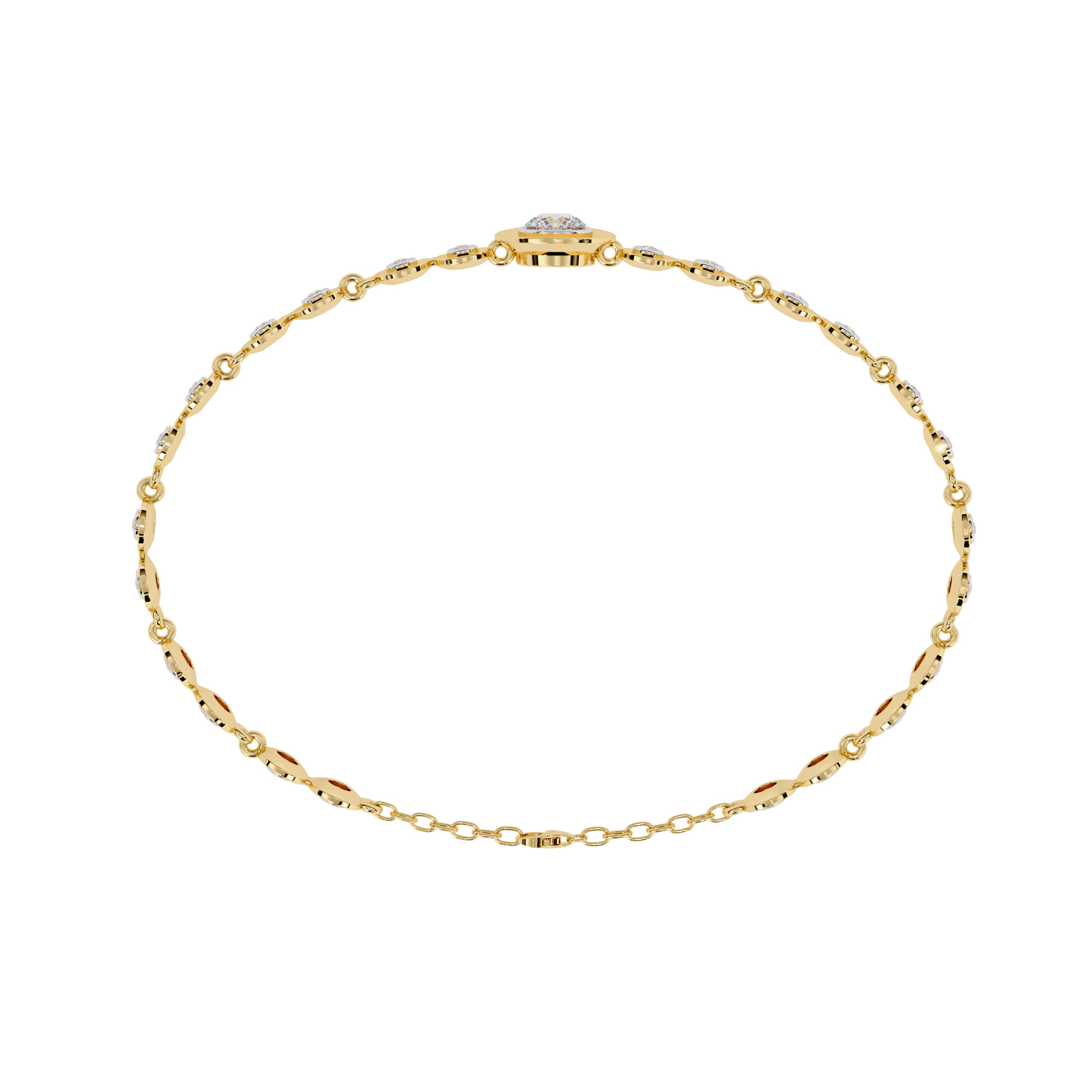 Diamond Tennis Bracelet animation renders 3dm stl details 3D print model_14