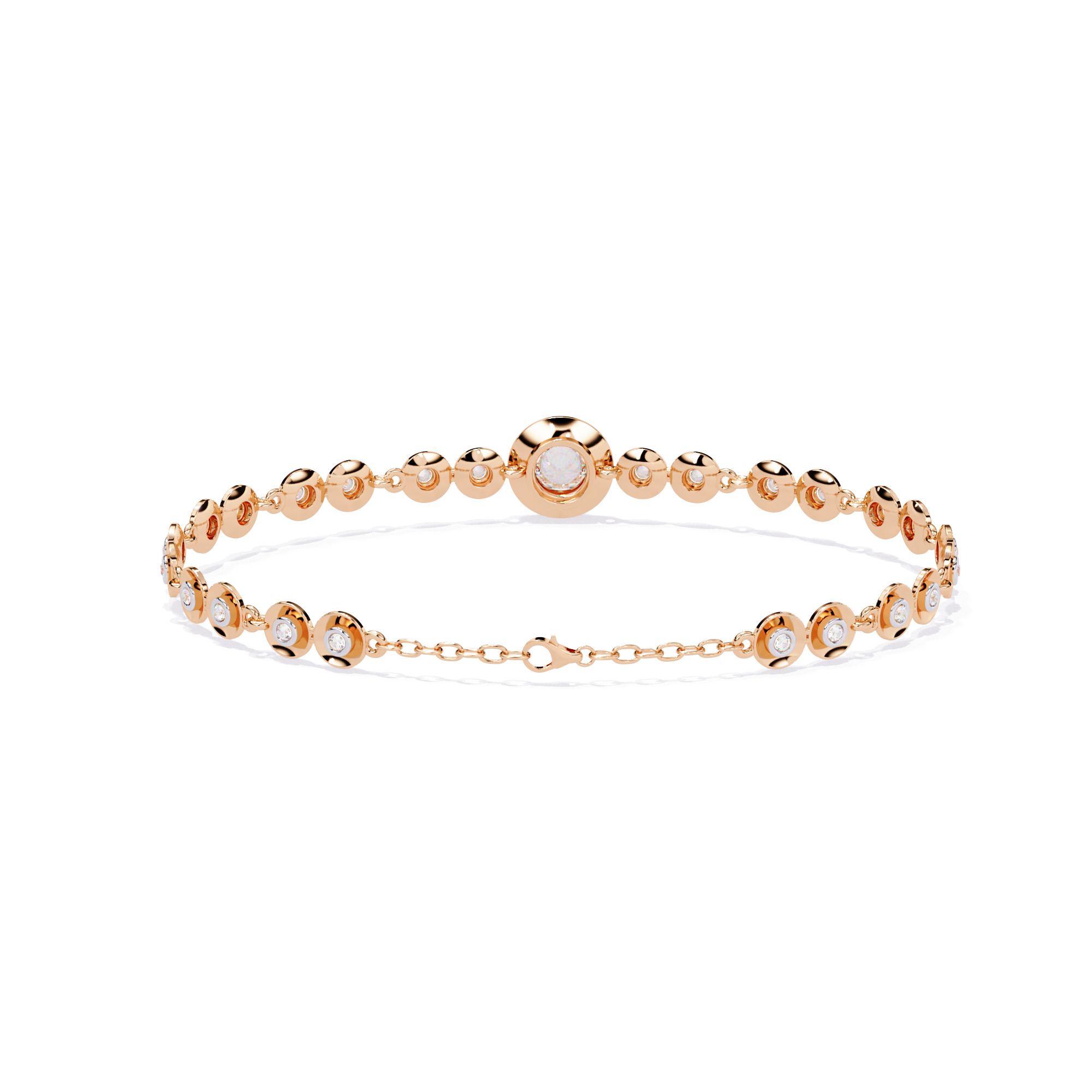 Diamond Tennis Bracelet animation renders 3dm stl details 3D print model_17