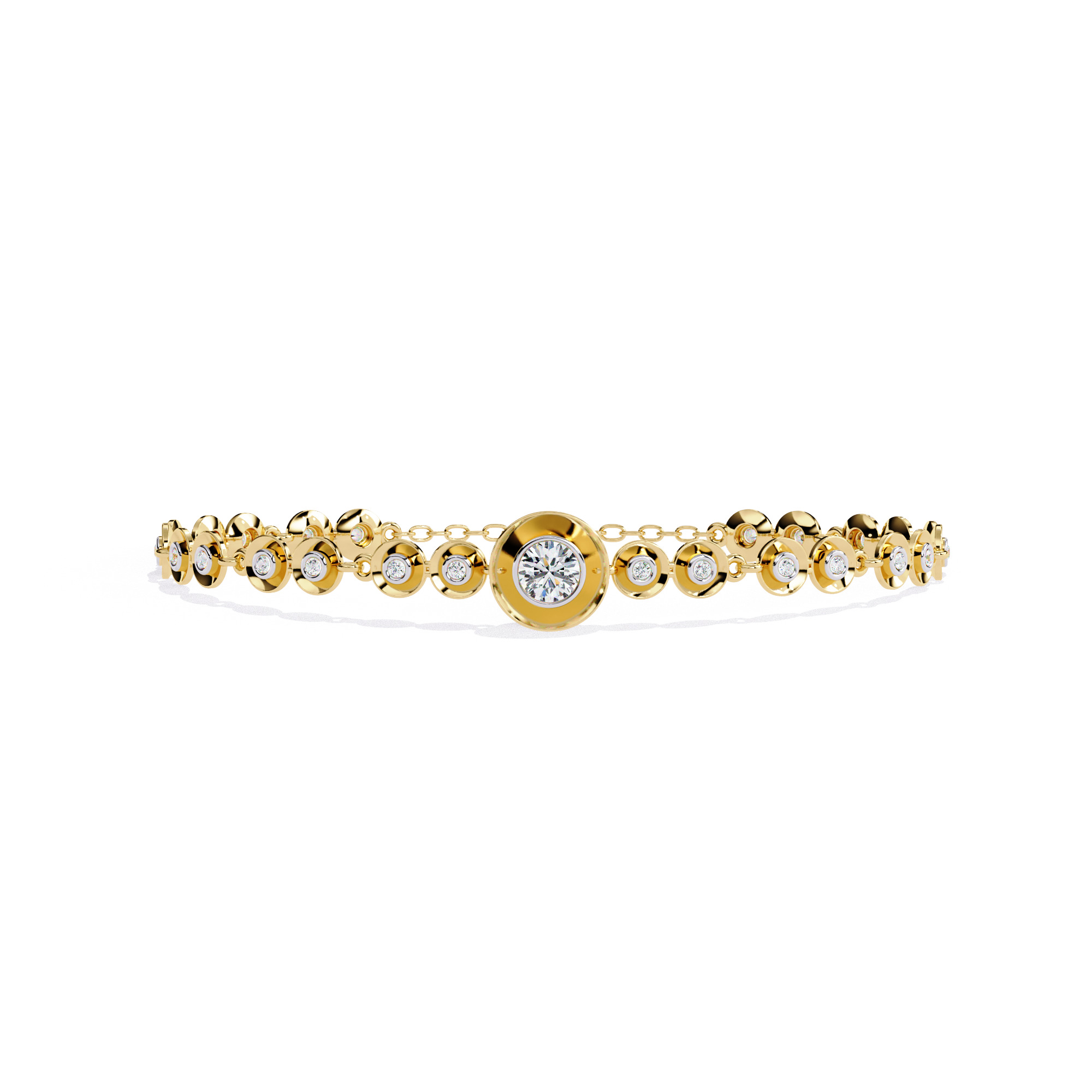 Diamond Tennis Bracelet animation renders 3dm stl details 3D print model_5