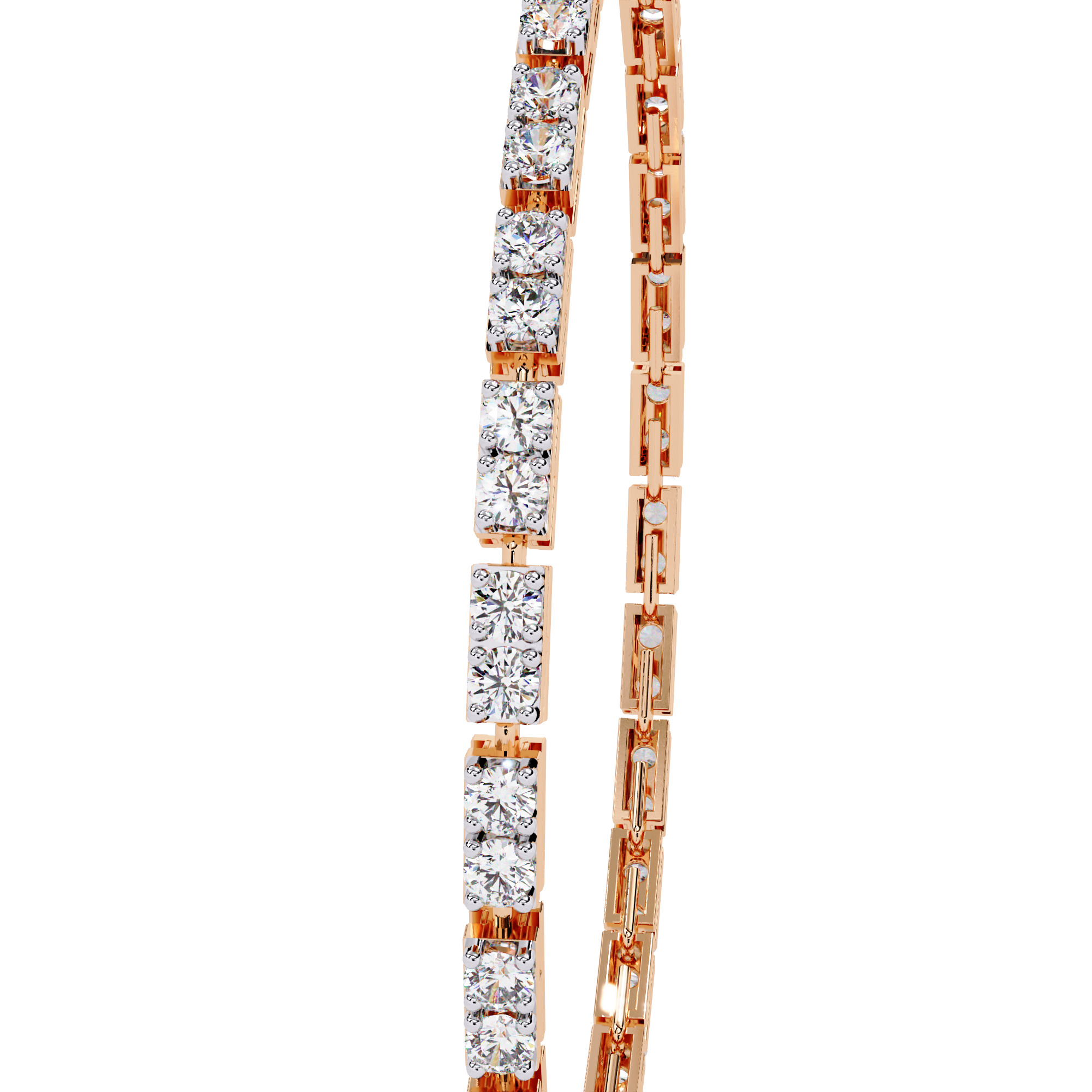 Diamond Tennis Bracelet animation renders 3dm stl details 3D print model_15