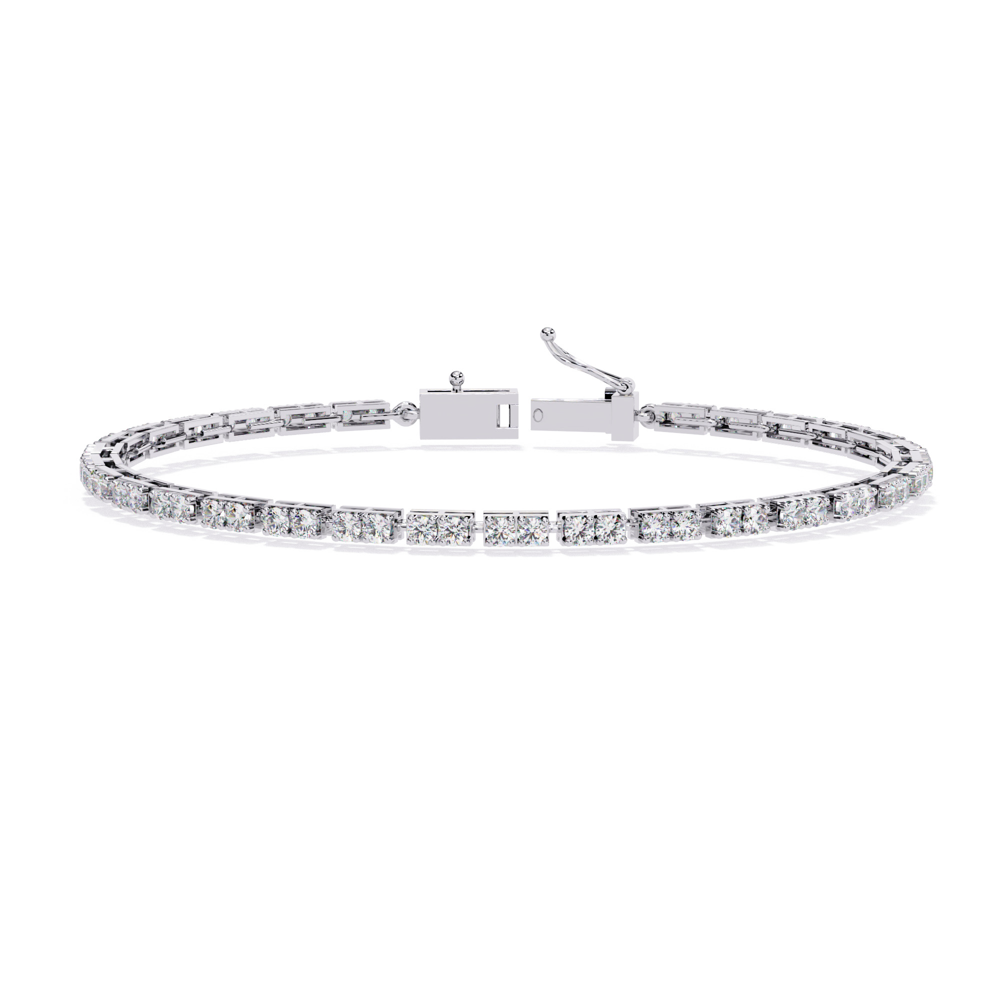 Diamond Tennis Bracelet animation renders 3dm stl details 3D print model_8