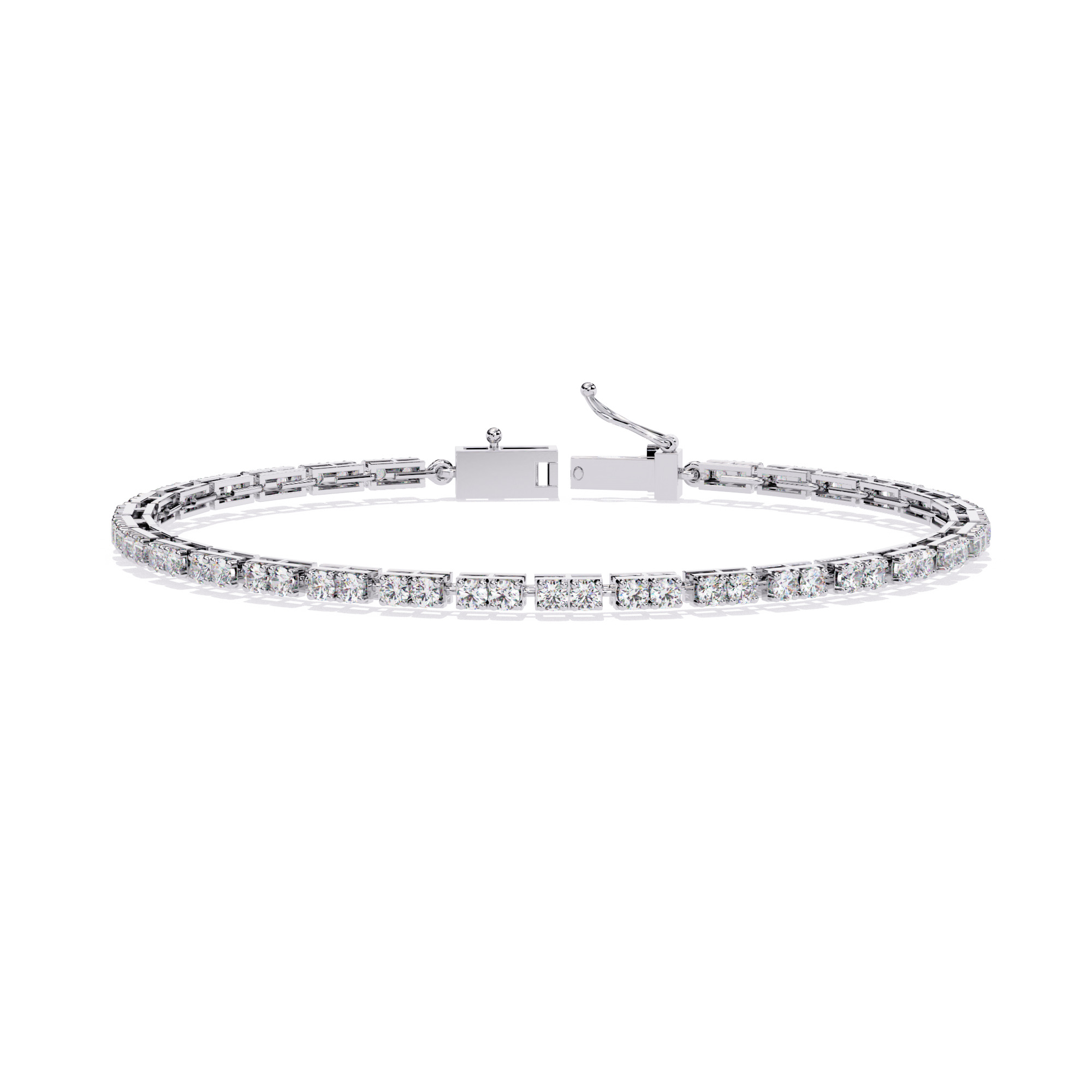 Diamond Tennis Bracelet animation renders 3dm stl details 3D print model_9