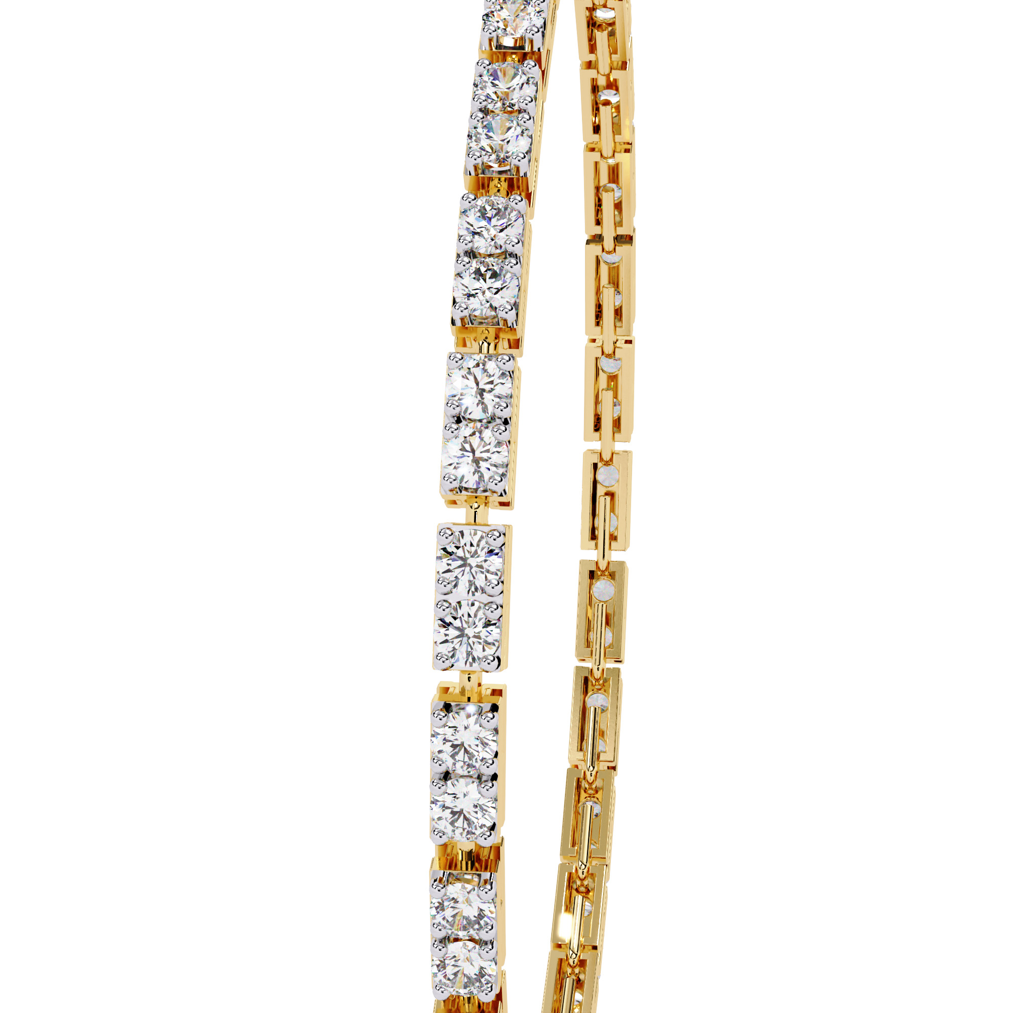 Diamond Tennis Bracelet animation renders 3dm stl details 3D print model_5