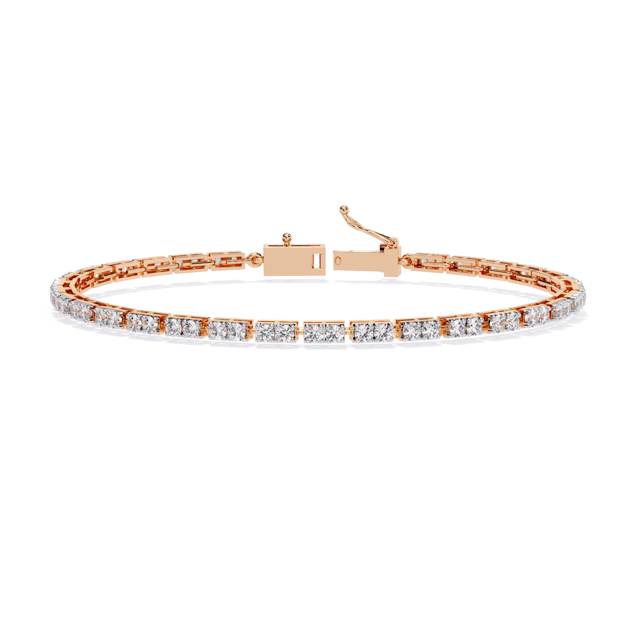 Diamond Tennis Bracelet animation renders 3dm stl details 3D print model_7