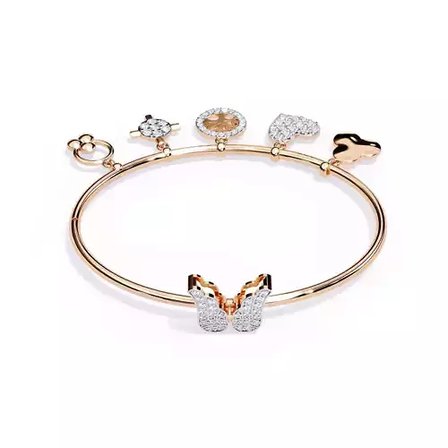 Diamond butterfly Bracelet animation renders 3dm stl details 3D print model Diamond butterfly Bracelet animation renders 3dm stl details 3D print model