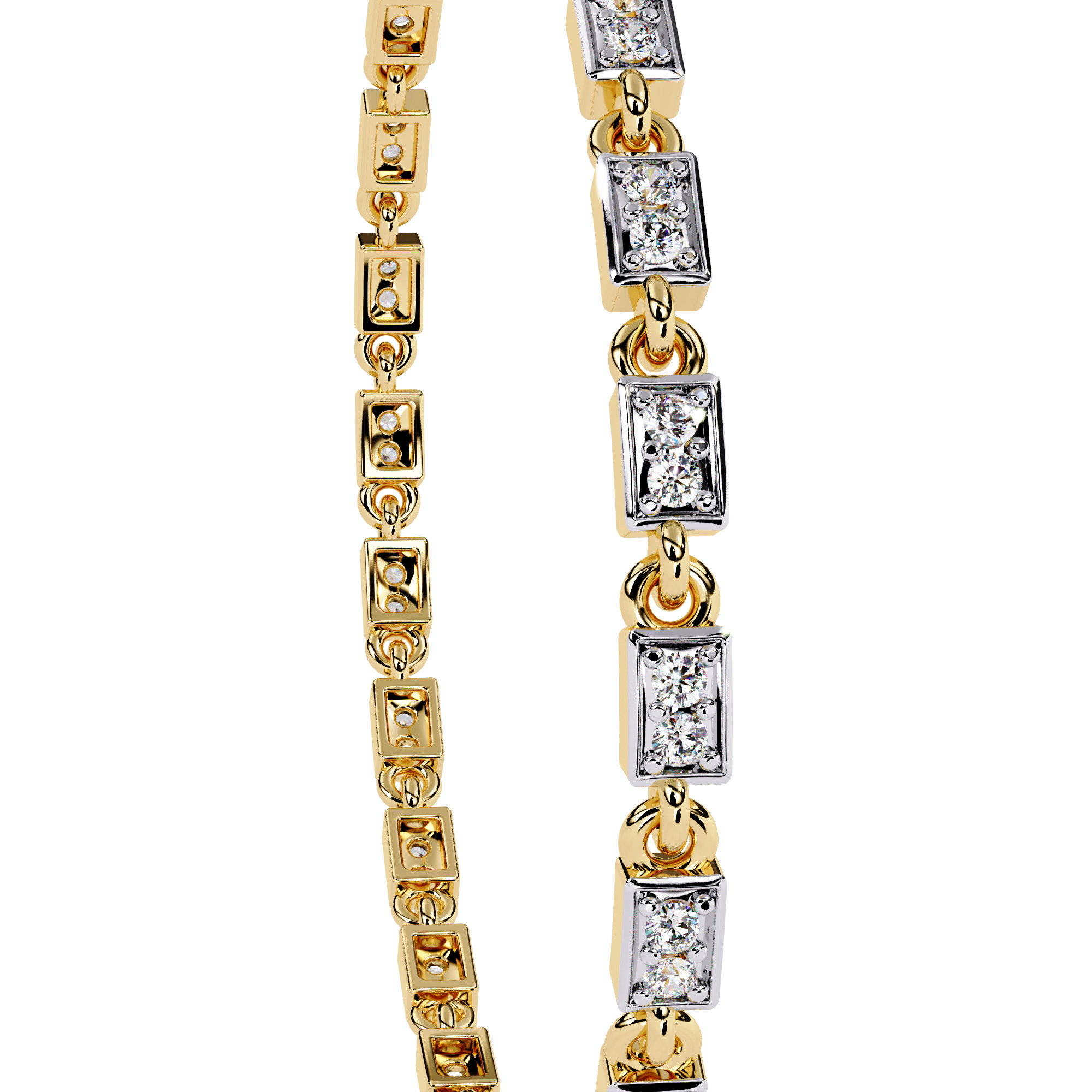 Diamond Tennis Bracelet animation renders 3dm stl details 3D print model_8