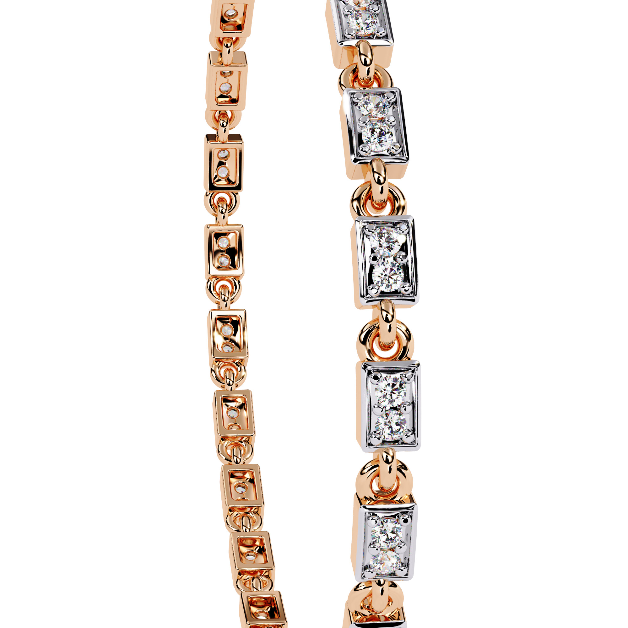Diamond Tennis Bracelet animation renders 3dm stl details 3D print model_7