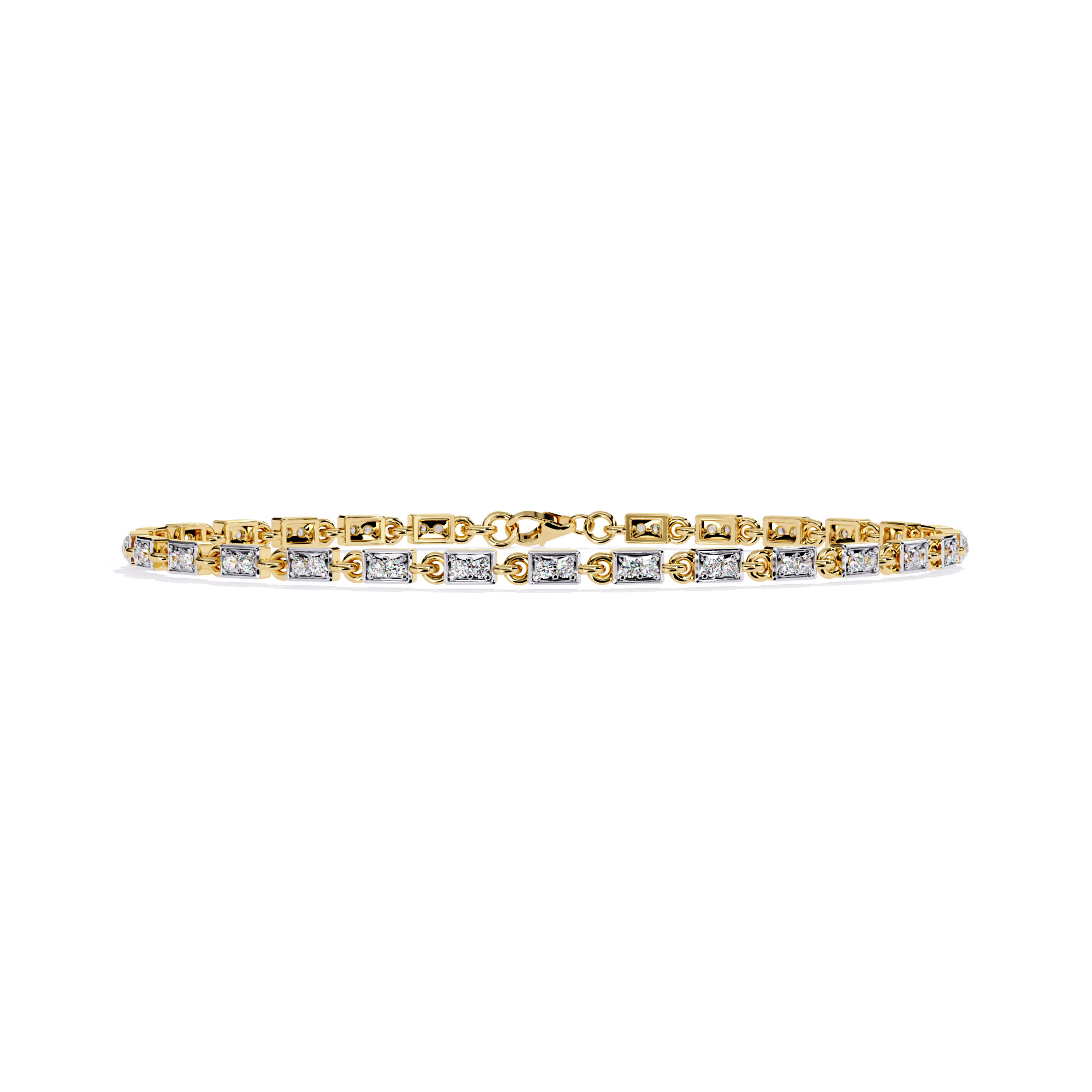Diamond Tennis Bracelet animation renders 3dm stl details 3D print model_14