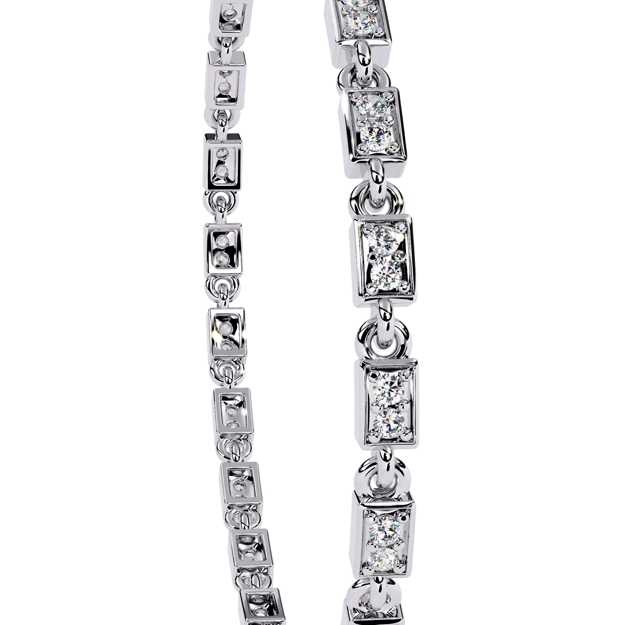 Diamond Tennis Bracelet animation renders 3dm stl details 3D print model_6
