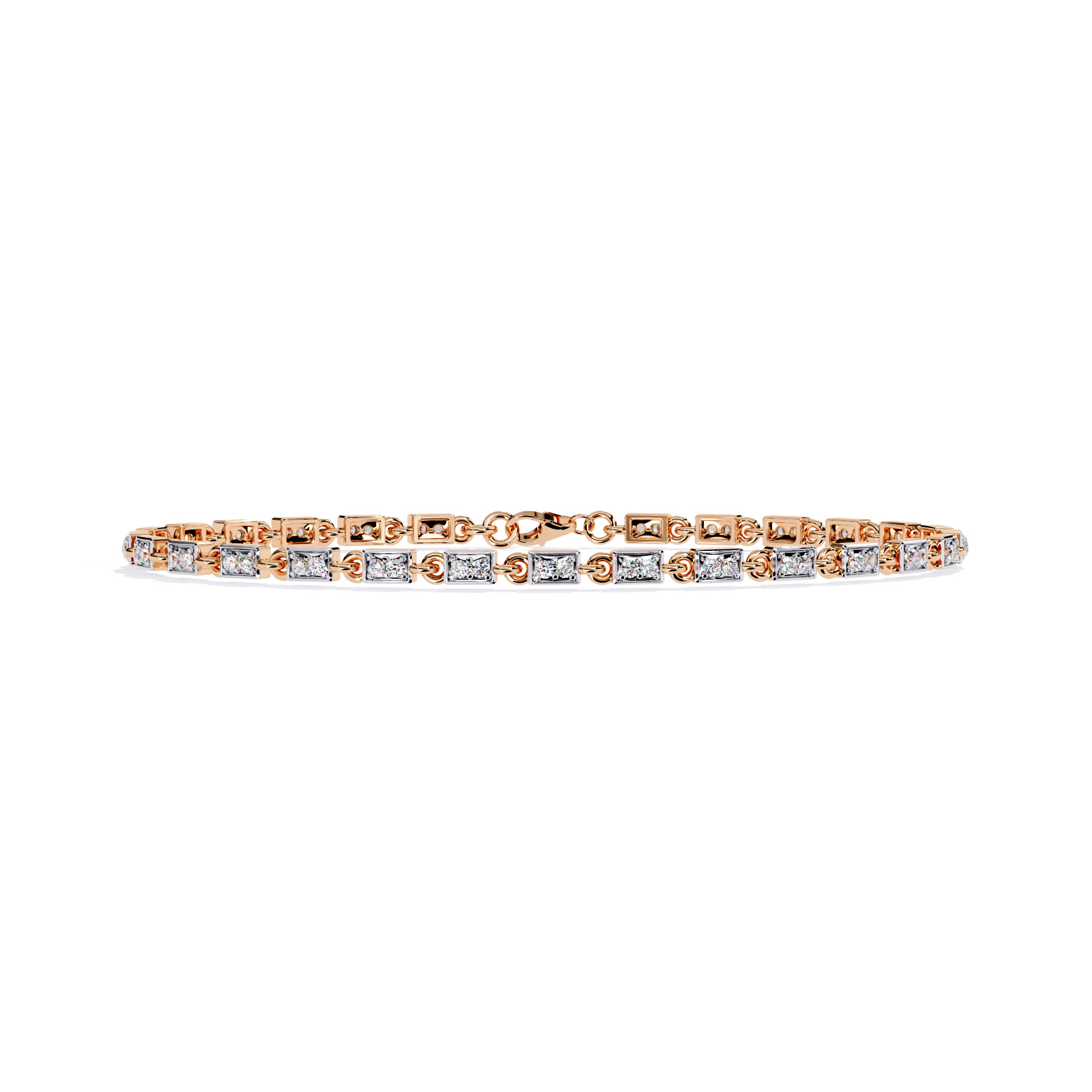 Diamond Tennis Bracelet animation renders 3dm stl details 3D print model_13