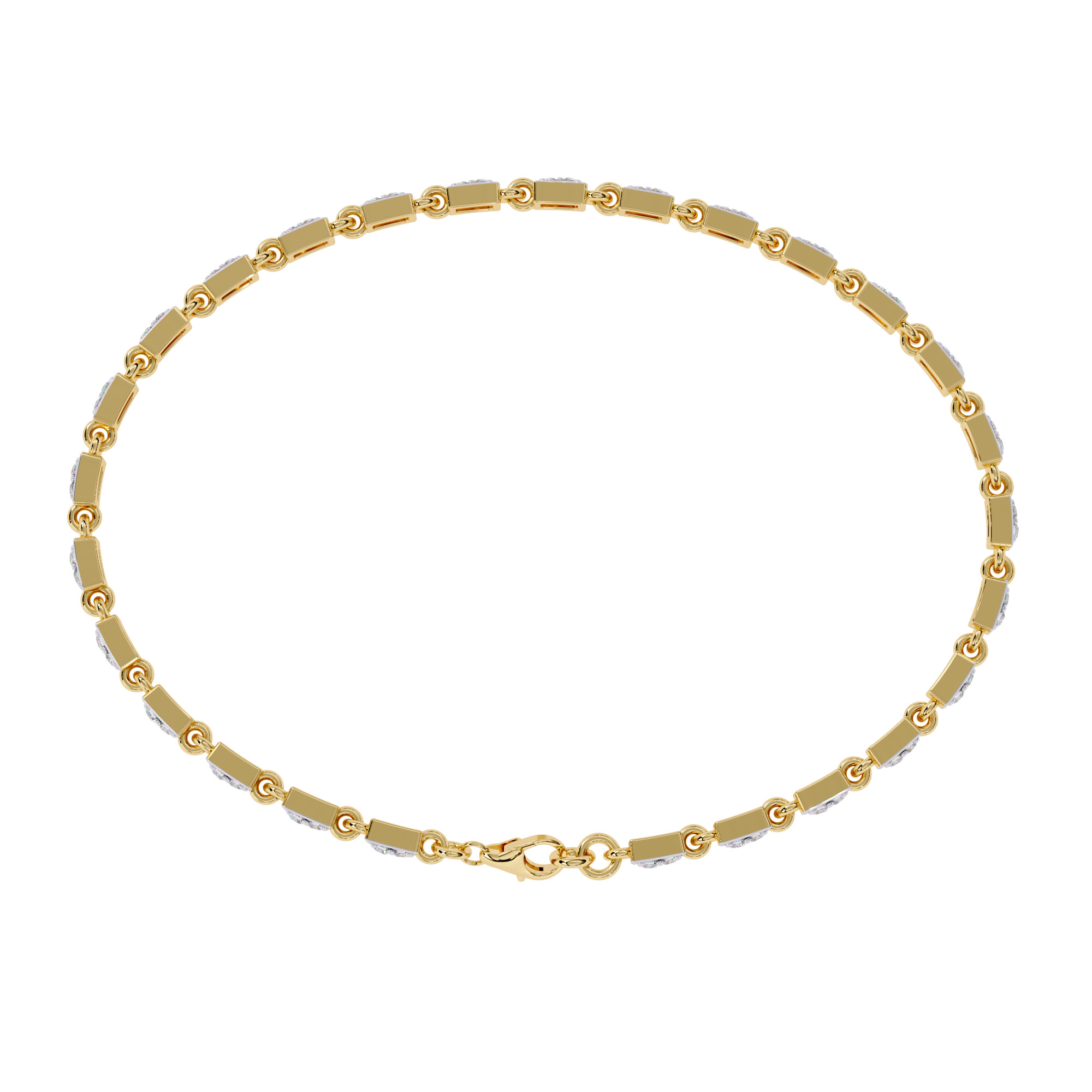 Diamond Tennis Bracelet animation renders 3dm stl details 3D print model_18