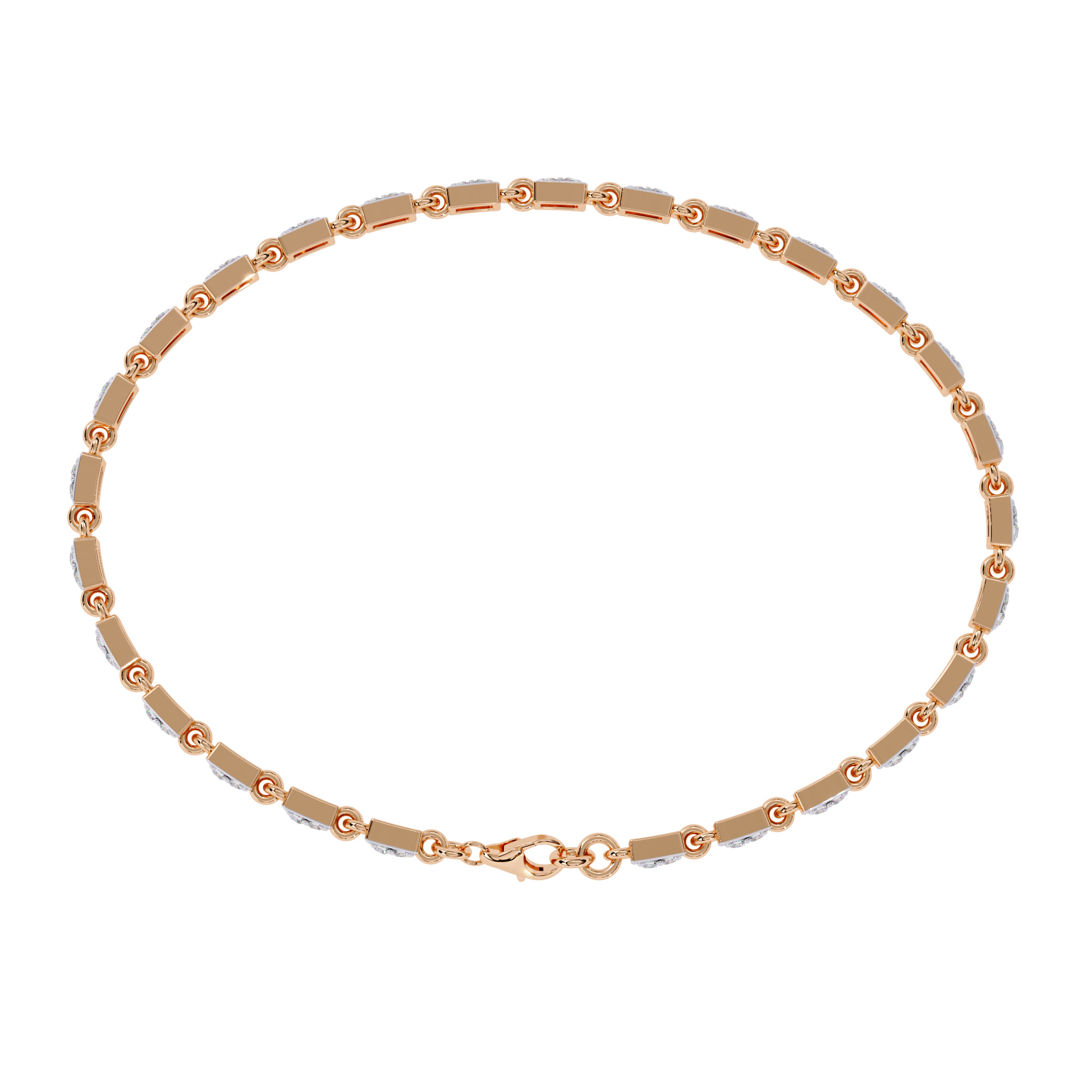 Diamond Tennis Bracelet animation renders 3dm stl details 3D print model_19