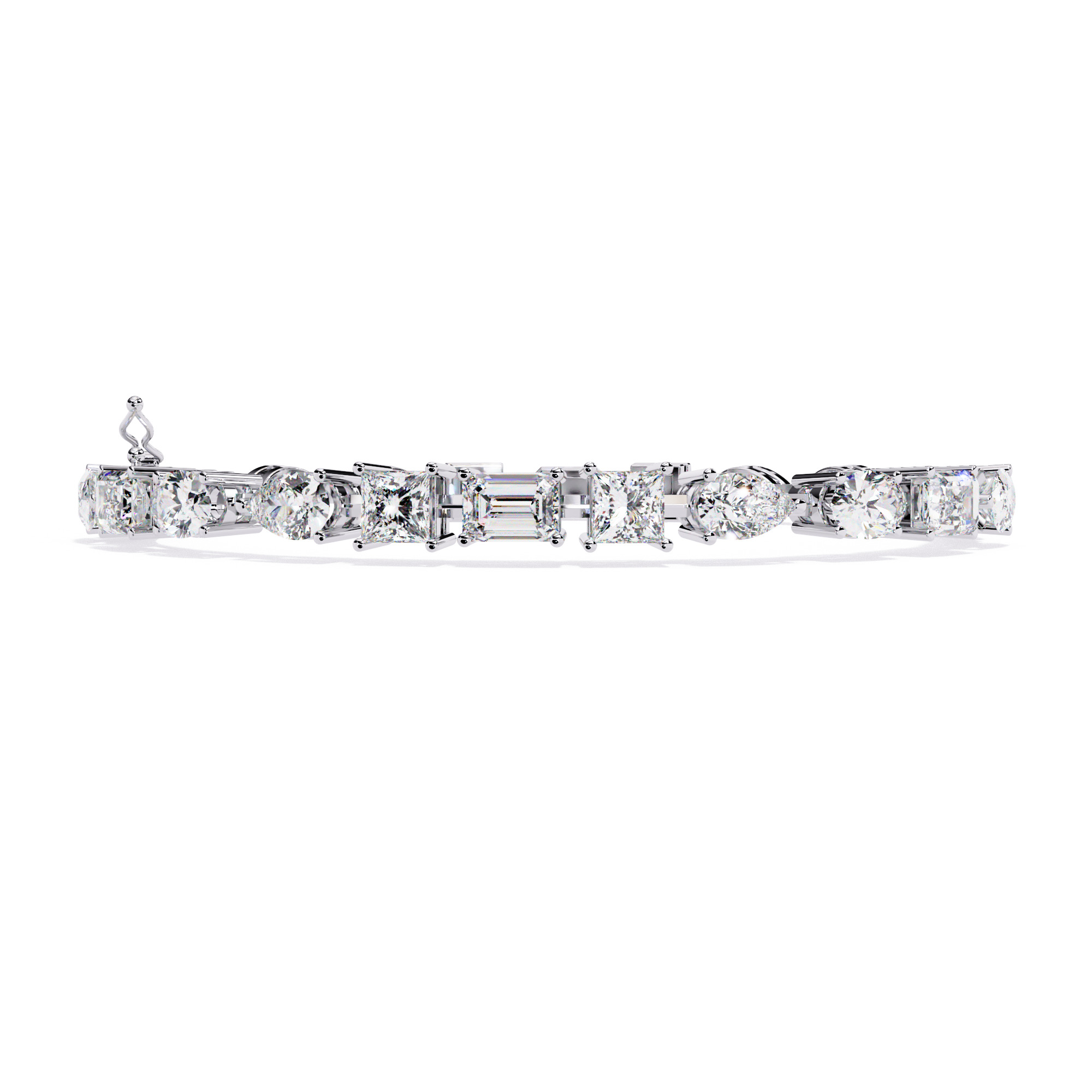 Diamond Tennis Bracelet animation renders 3dm stl details 3D print model_8