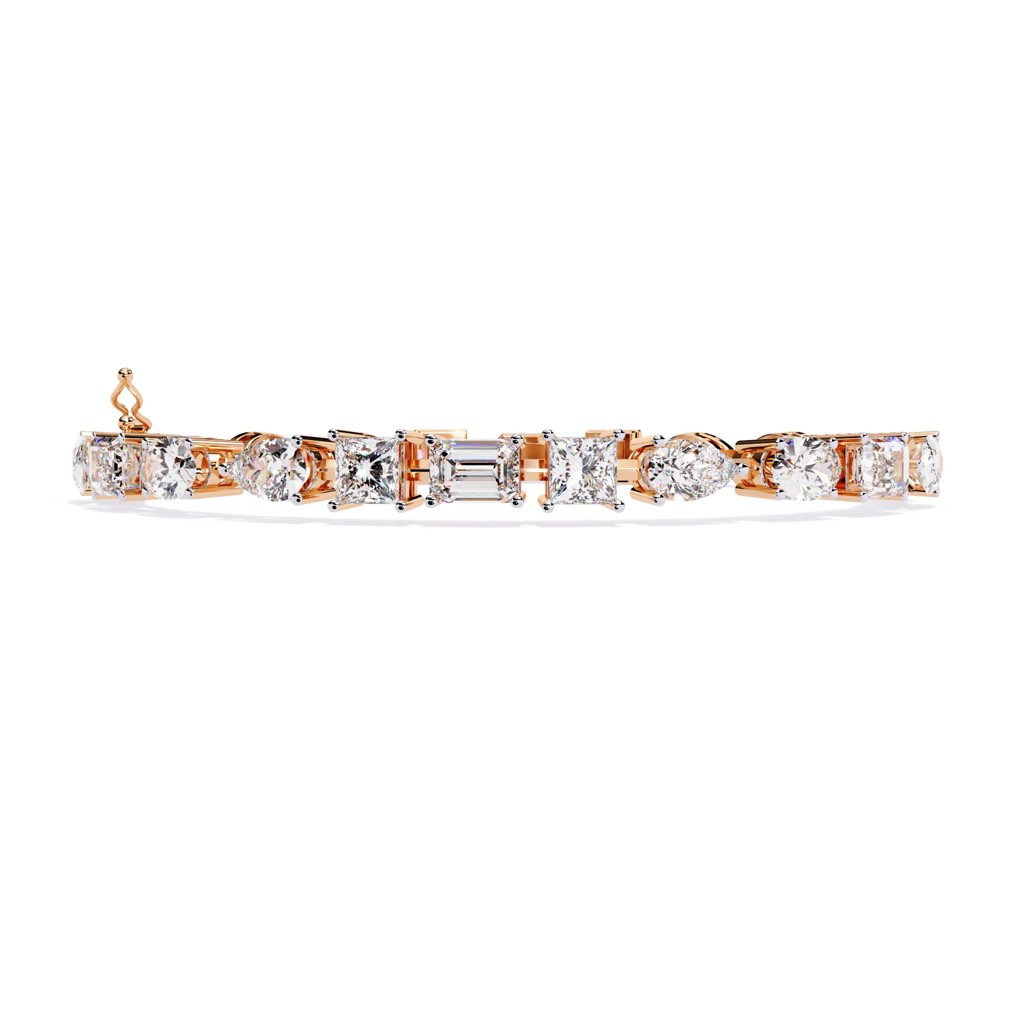 Diamond Tennis Bracelet animation renders 3dm stl details 3D print model_10