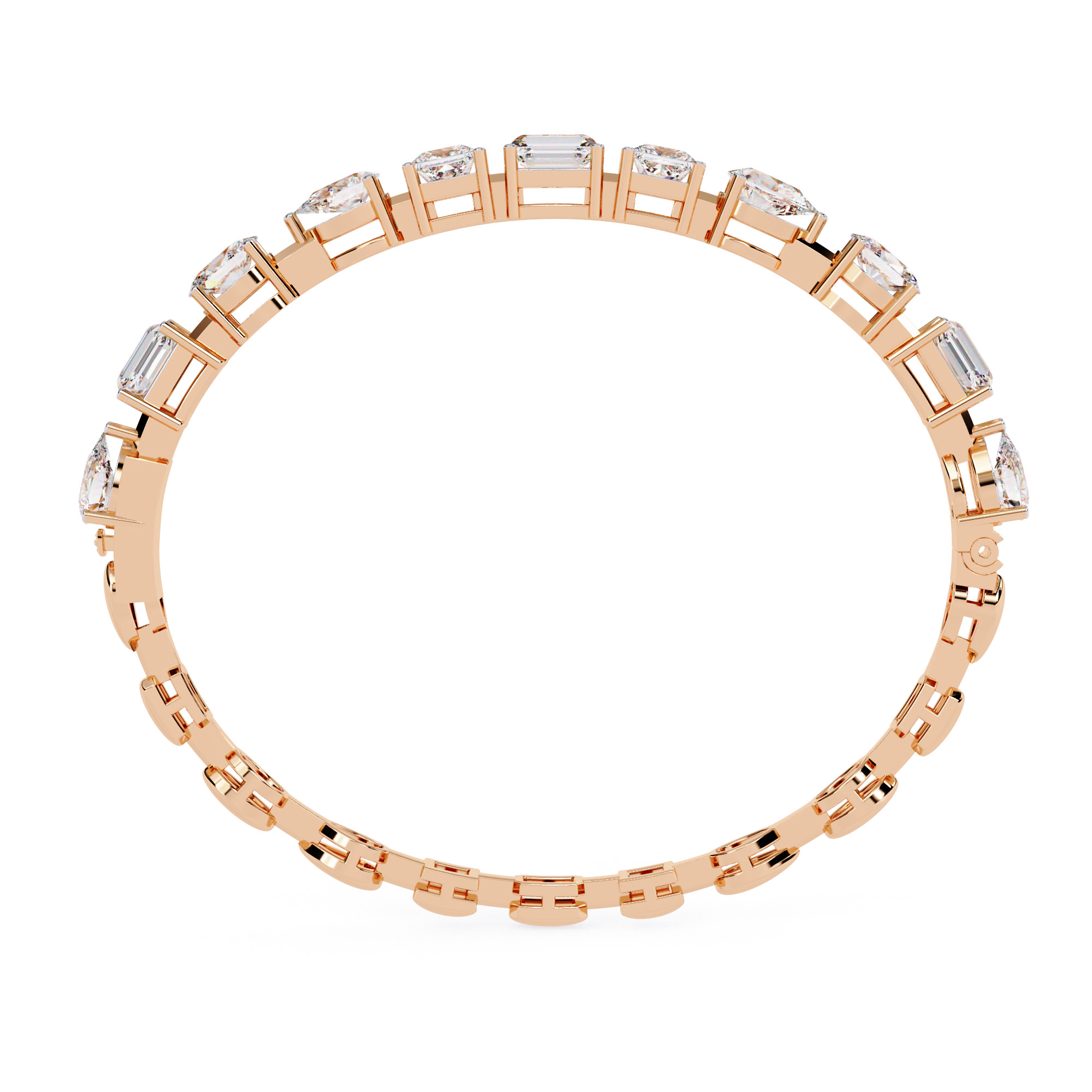 Diamond Tennis Bracelet animation renders 3dm stl details 3D print model_13