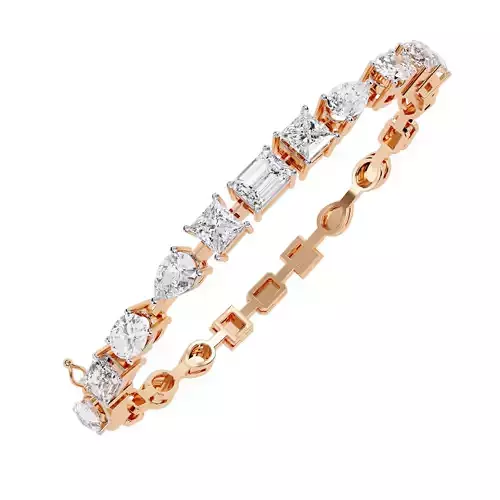 Diamond Tennis Bracelet animation renders 3dm stl details 3D print model