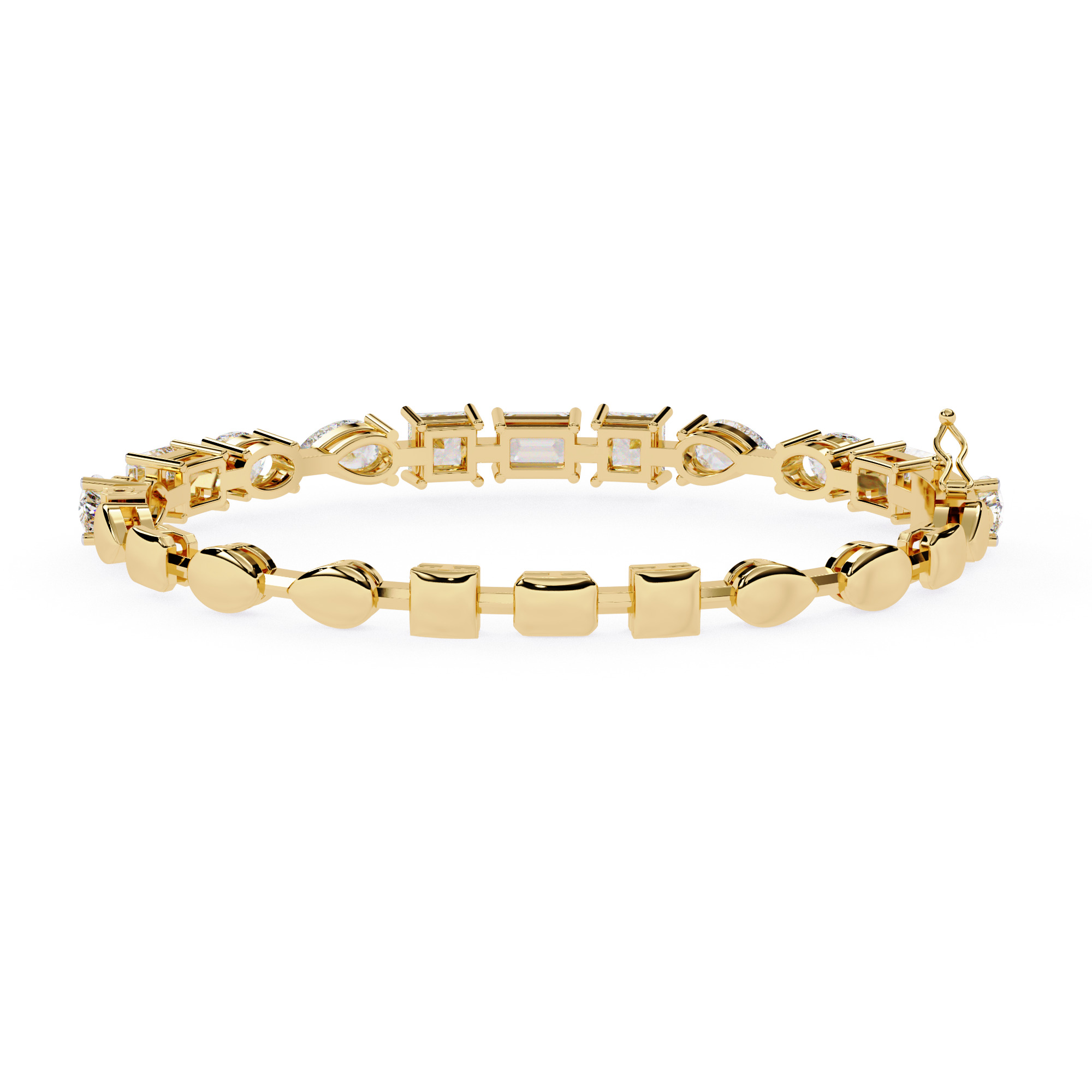 Diamond Tennis Bracelet animation renders 3dm stl details 3D print model_5
