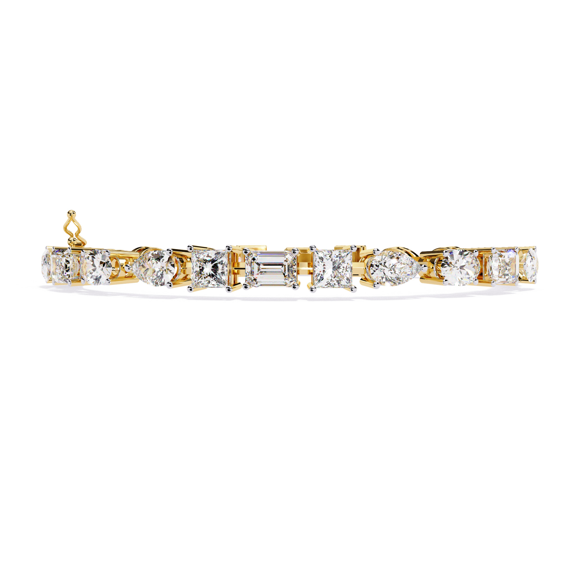Diamond Tennis Bracelet animation renders 3dm stl details 3D print model_9
