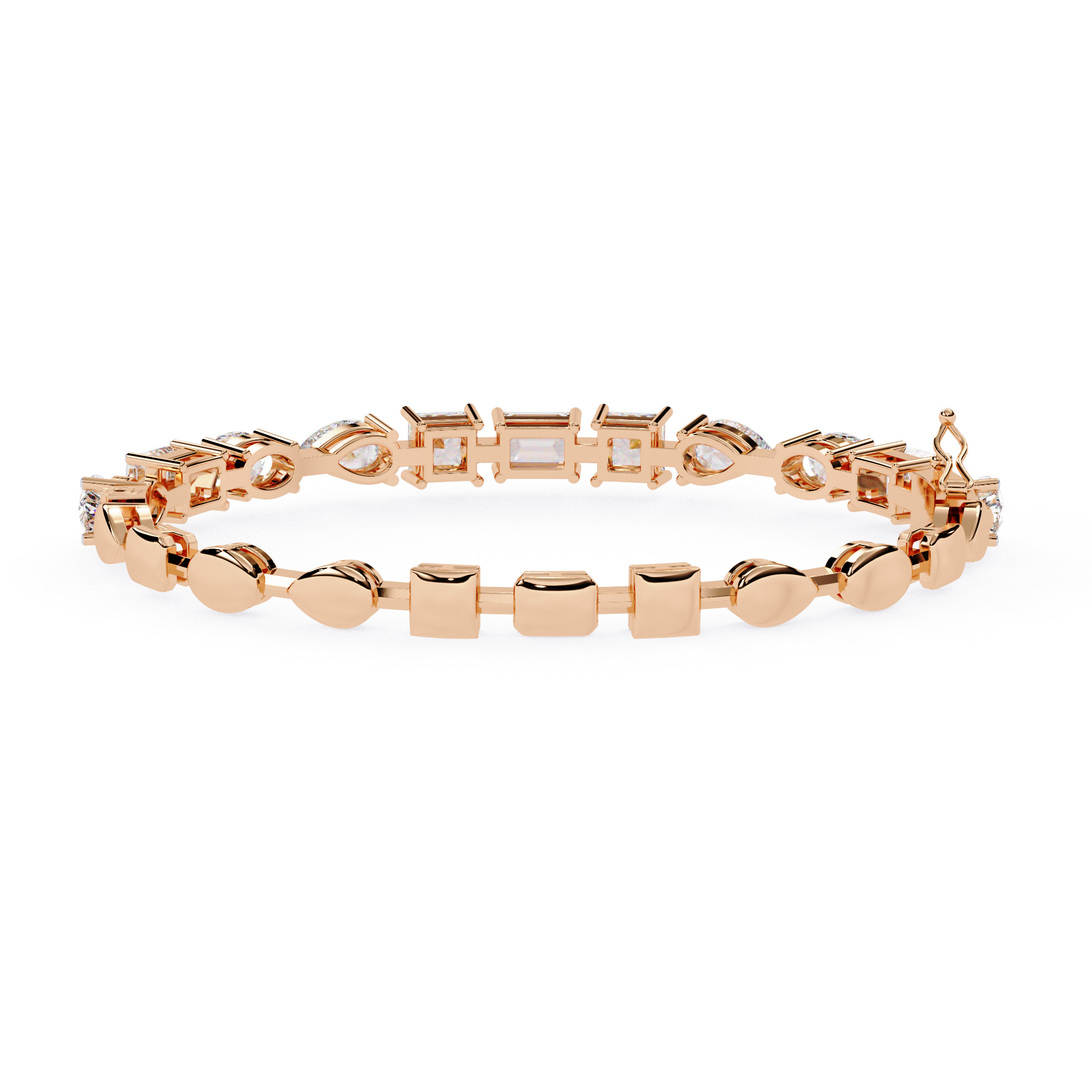 Diamond Tennis Bracelet animation renders 3dm stl details 3D print model_6