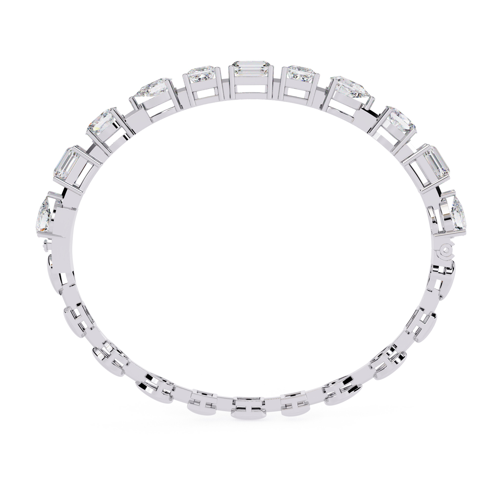 Diamond Tennis Bracelet animation renders 3dm stl details 3D print model_15