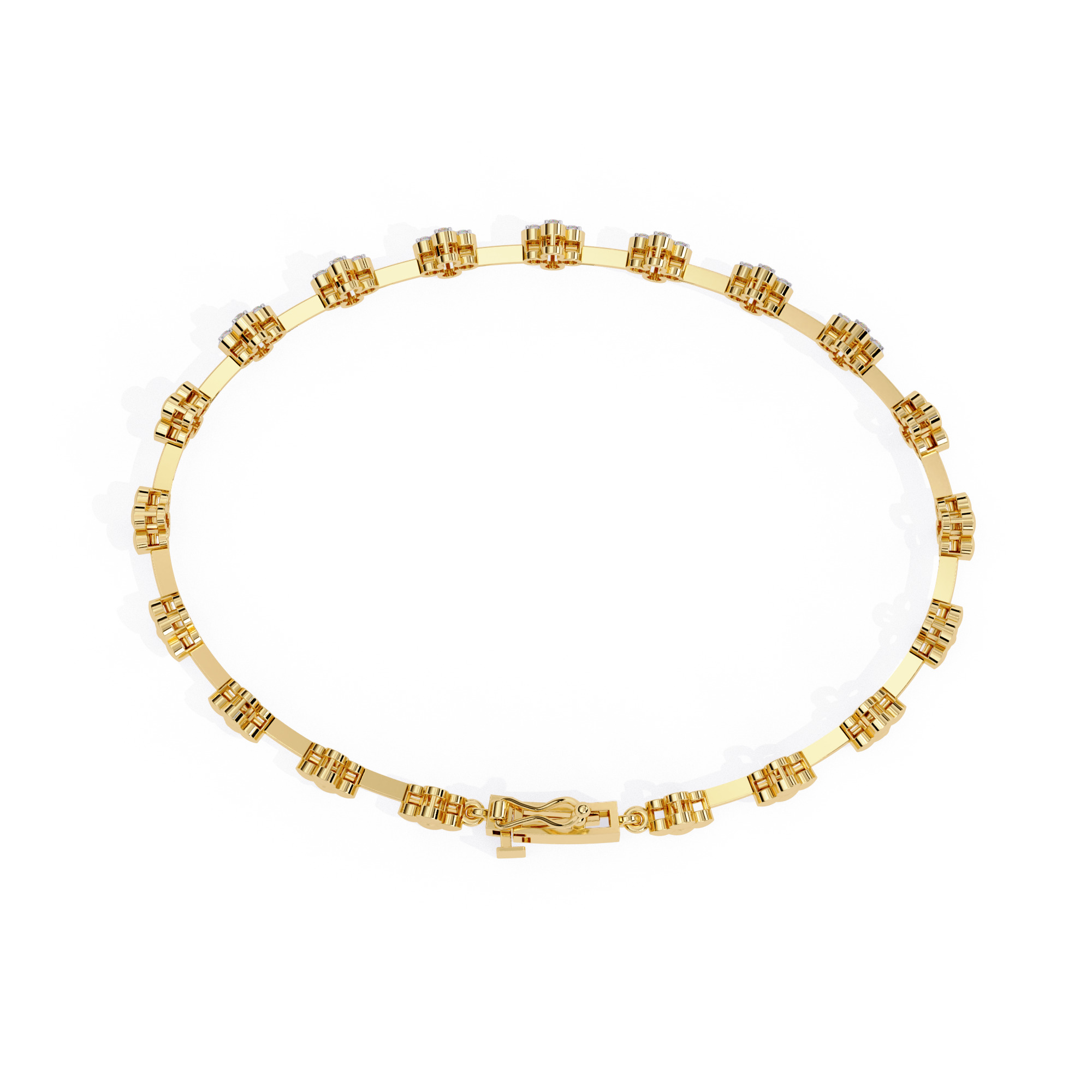 Diamond Bracelet animation renders 3dm stl details 3D print model_6