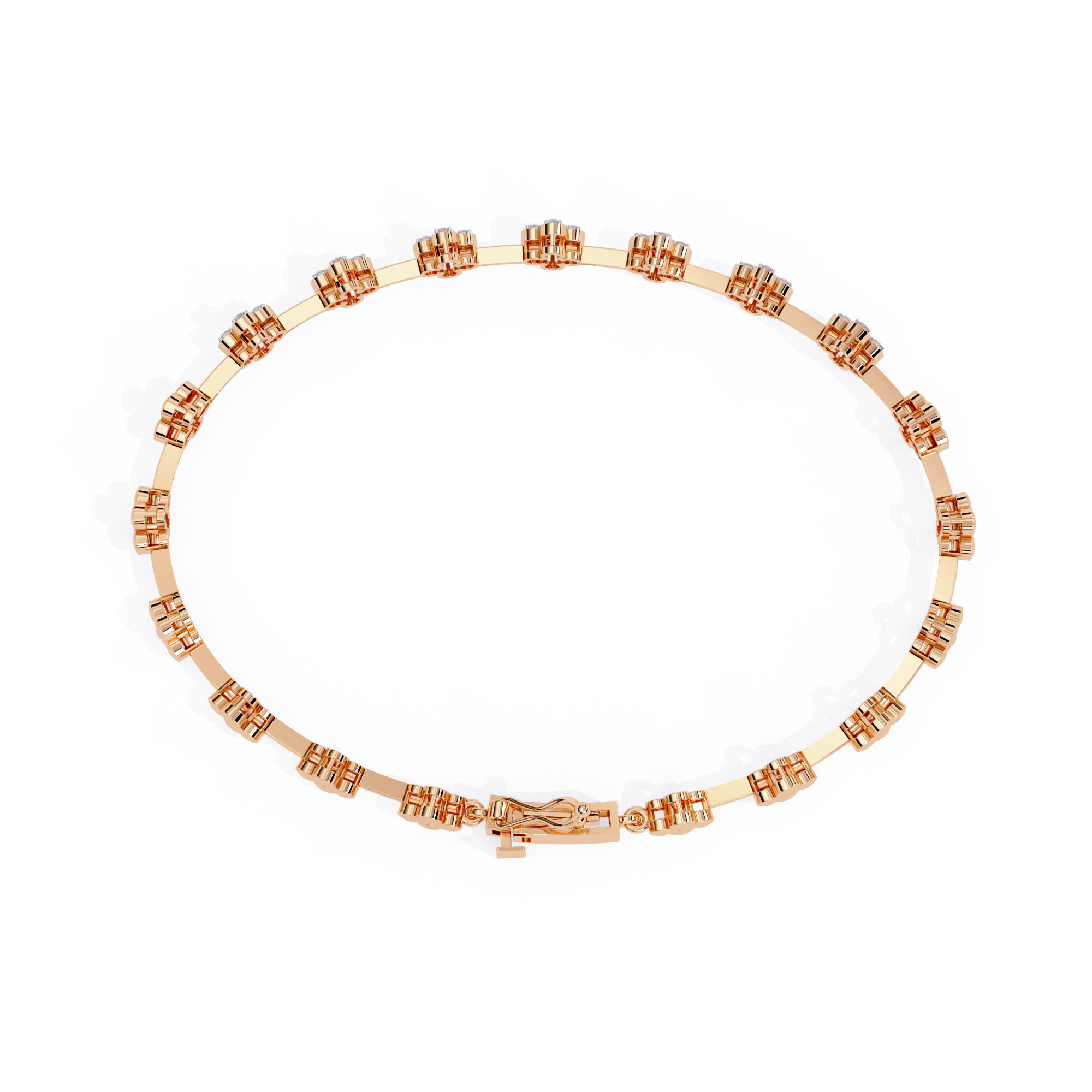 Diamond Bracelet animation renders 3dm stl details 3D print model_8