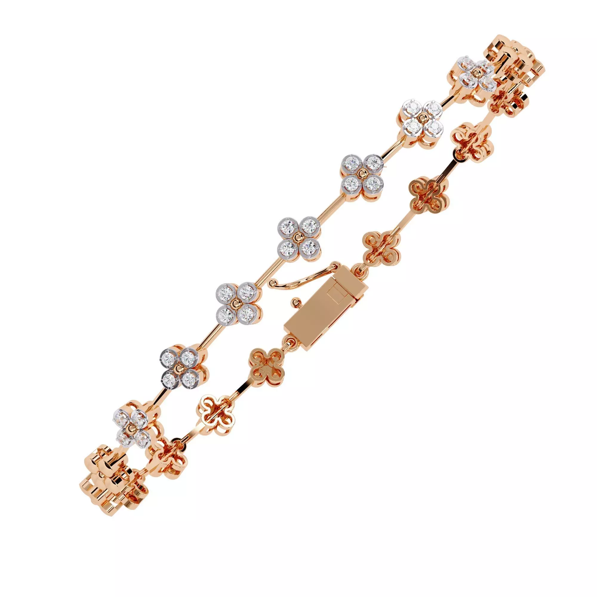 Diamond Bracelet animation renders 3dm stl details 3D print model_0