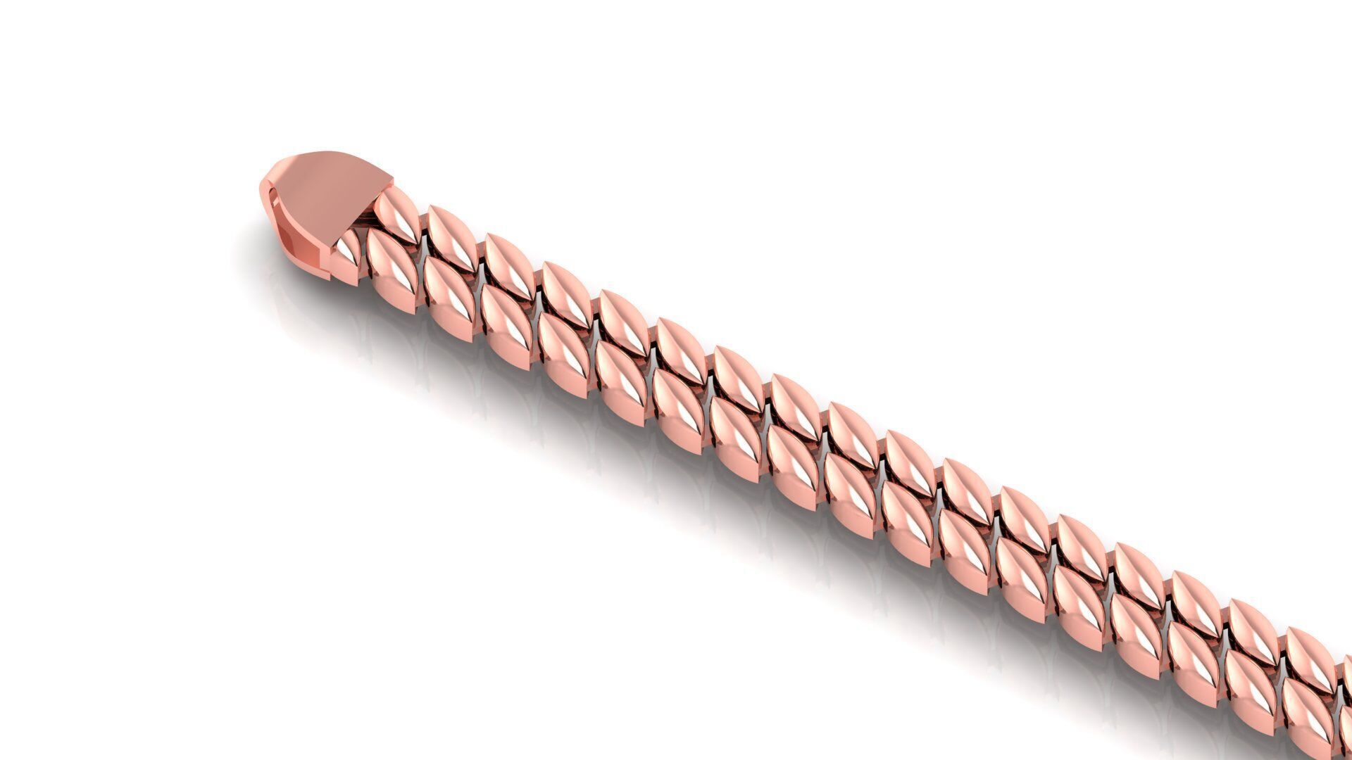 5 MM NEW SPIRAL MIAMI CUBAN LINK CHAIN BRACELET OR NECKLACE  3D print model_2