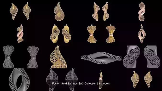 Fusion Gold Earrings EAC Collection
