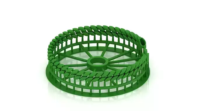 7 MM NEW SPIRAL MIAMI CUBAN LINK CHAIN BRACELET OR NECKLACE  3D print model