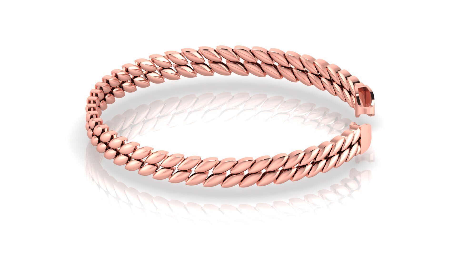 7 MM NEW SPIRAL MIAMI CUBAN LINK CHAIN BRACELET OR NECKLACE  3D print model_2