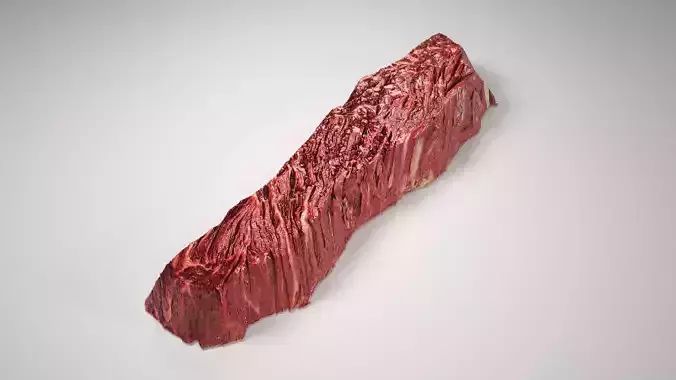 A Hangar Steak Low-poly 3D model